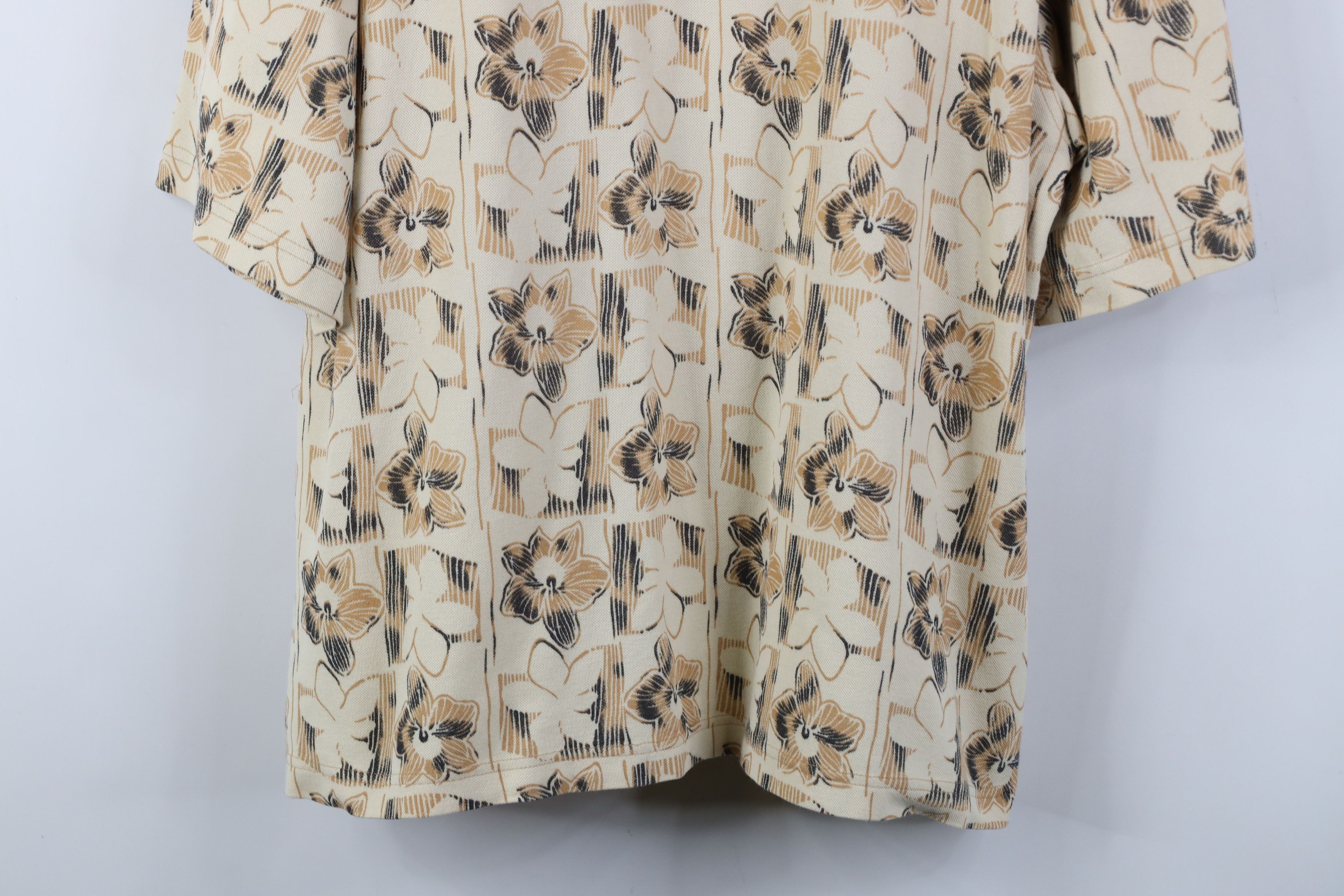 Vintage Vintage 90s Streetwear Hawaiian Golf Polo Shirt Beige Size US XXL / EU 58 / 5 - 3 Thumbnail