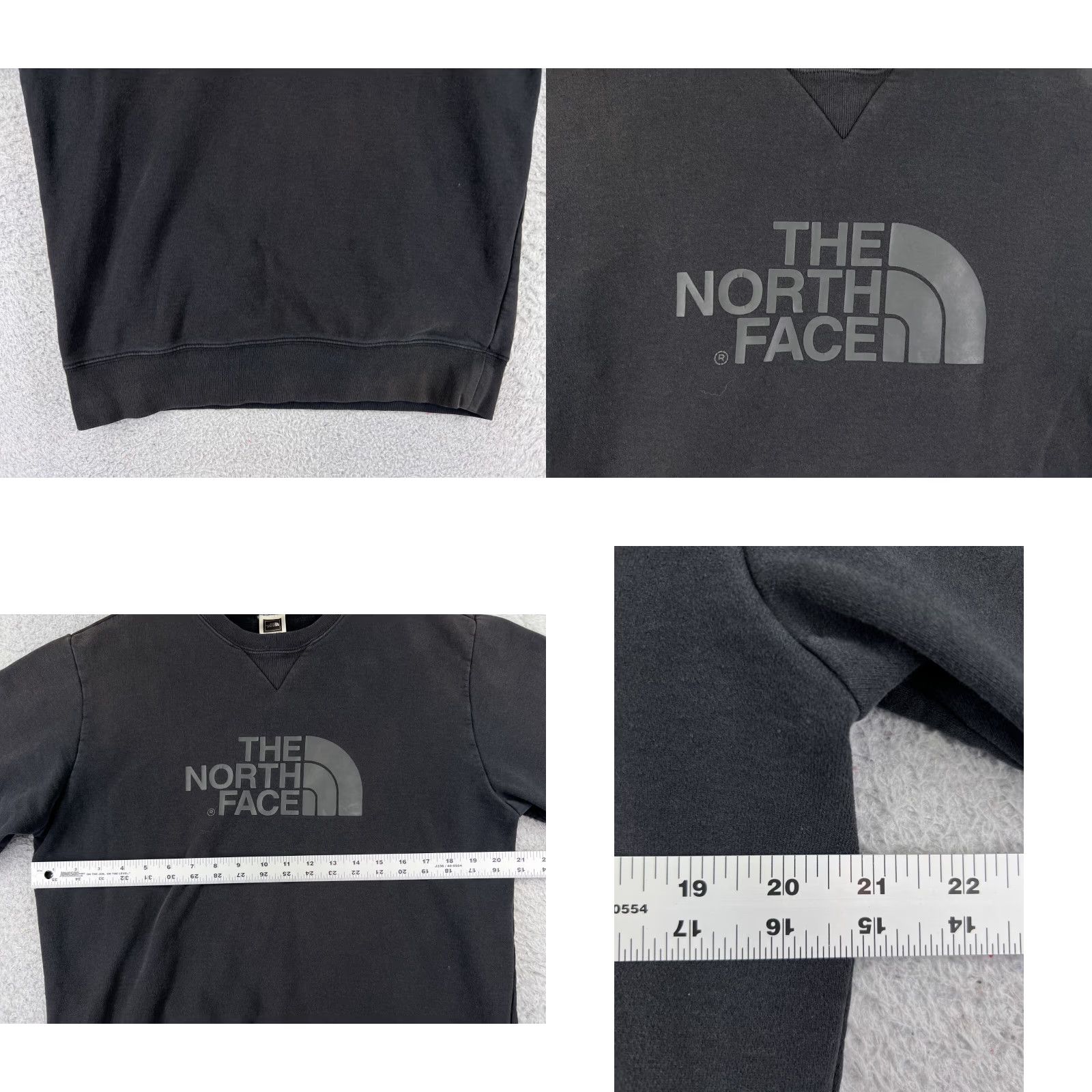 The North Face The North Face Men's Sweatshirt Pullover Crew Neck Black Cotton Blend M Regular Lightweight Pockets Logo Jersey Size US M / EU 48-50 / 2 - 8 Thumbnail