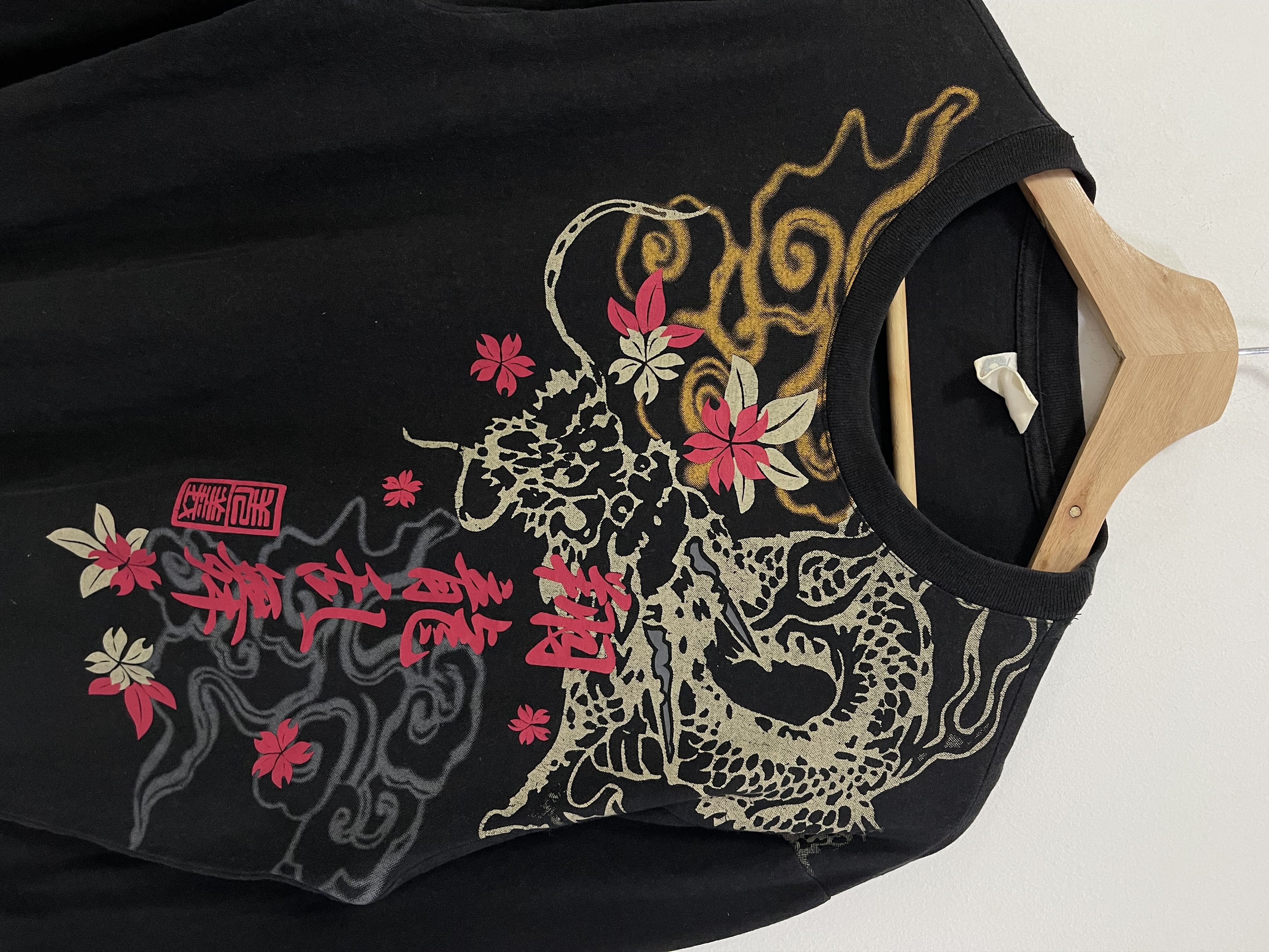 Dragonfly × Japanese Brand × Vintage Vintage Dragonfly Sakura Japan Design Long Sleeve Size US S / EU 44-46 / 1 - 2 Thumbnail