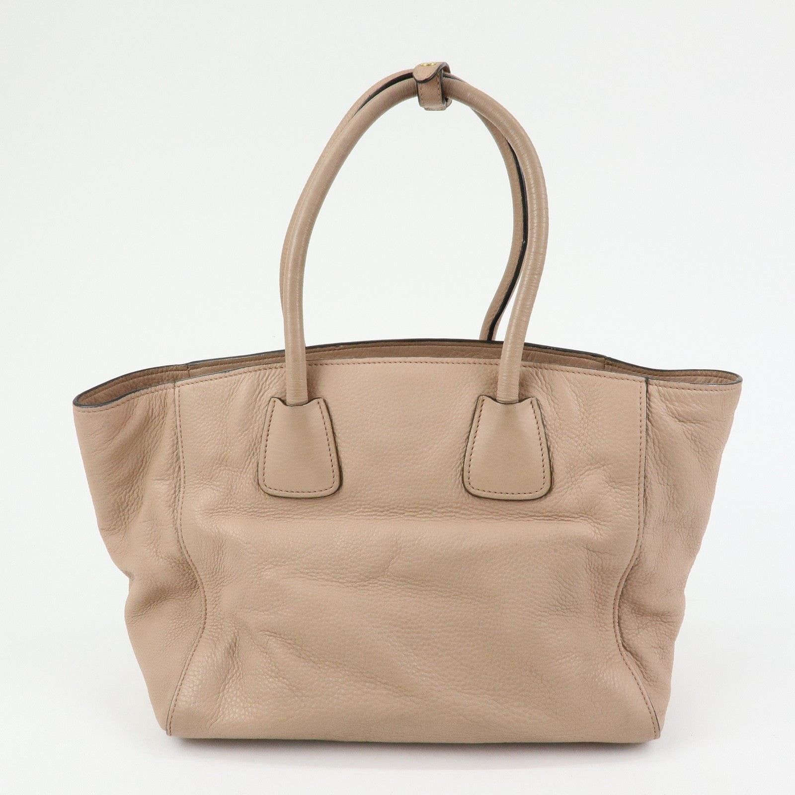 Prada Prada Vitello Daino Tote Beige Size ONE SIZE - 2 Thumbnail