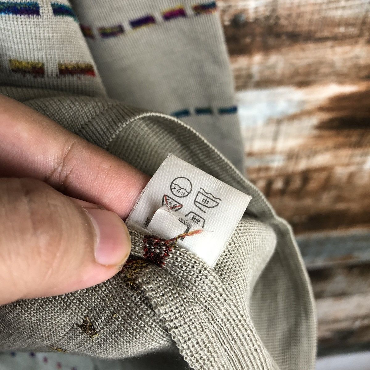 Homespun Knitwear × Japanese Brand DL Japanese Brand stripe Brown Knitwear #C438 Size US S / EU 44-46 / 1 - 10 Thumbnail
