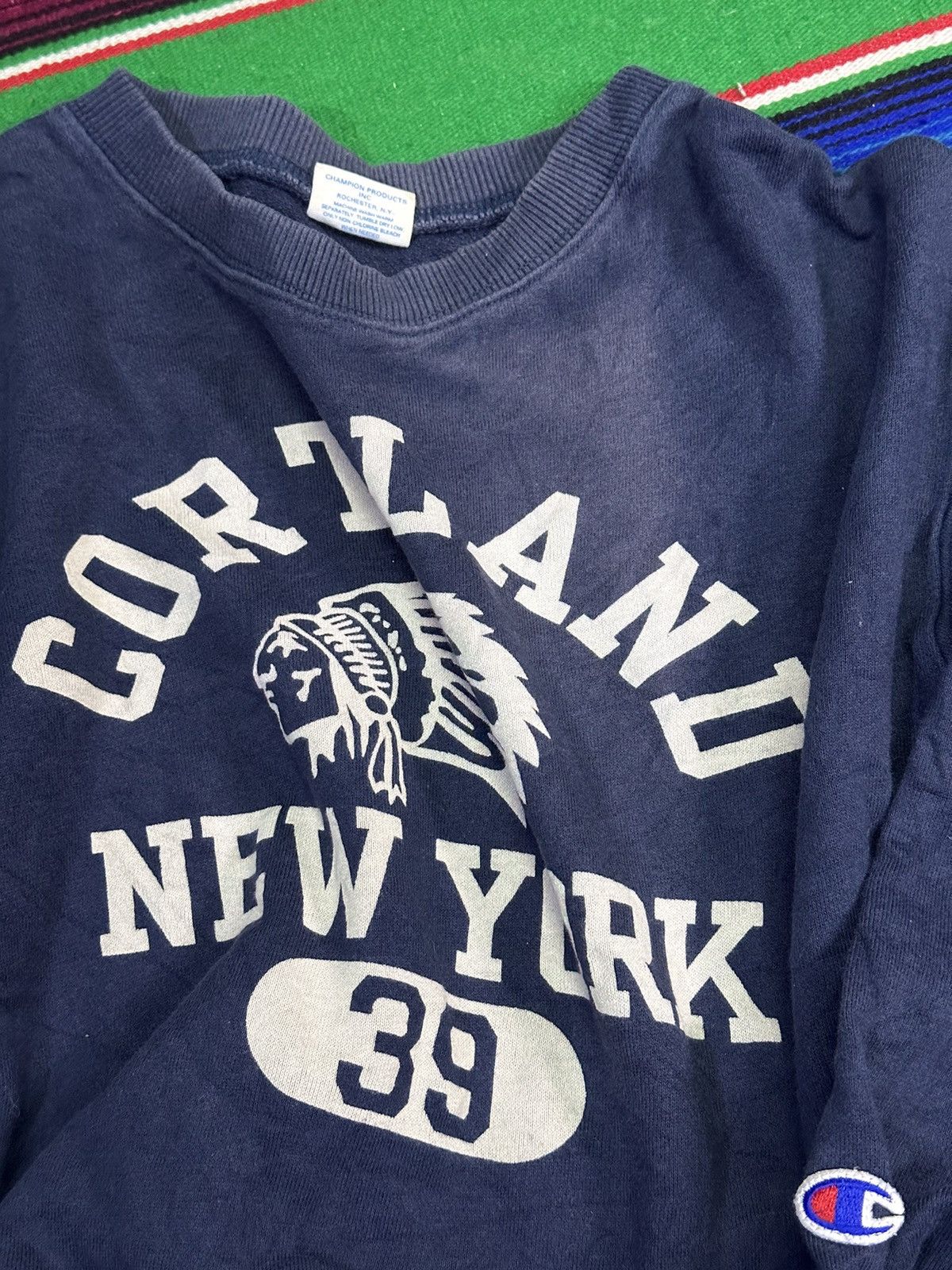 Champion 💥Champion SunFaded💥 Streetwear Champion CortLand NewYork💥 Size US L / EU 52-54 / 3 - 6 Thumbnail