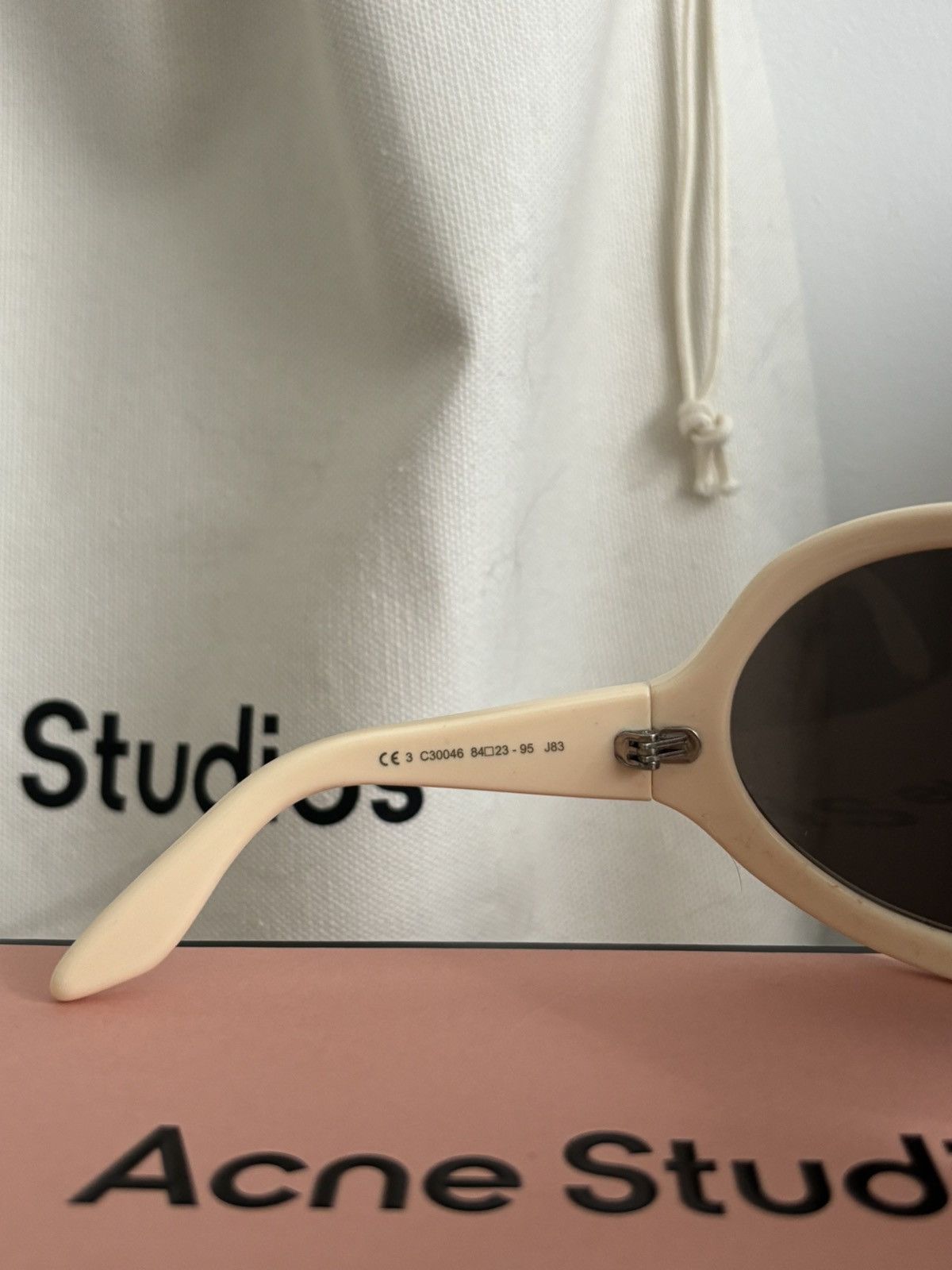 Acne Studios Acetate oversize Sunglasses Acne Studios Size ONE SIZE - 4 Thumbnail