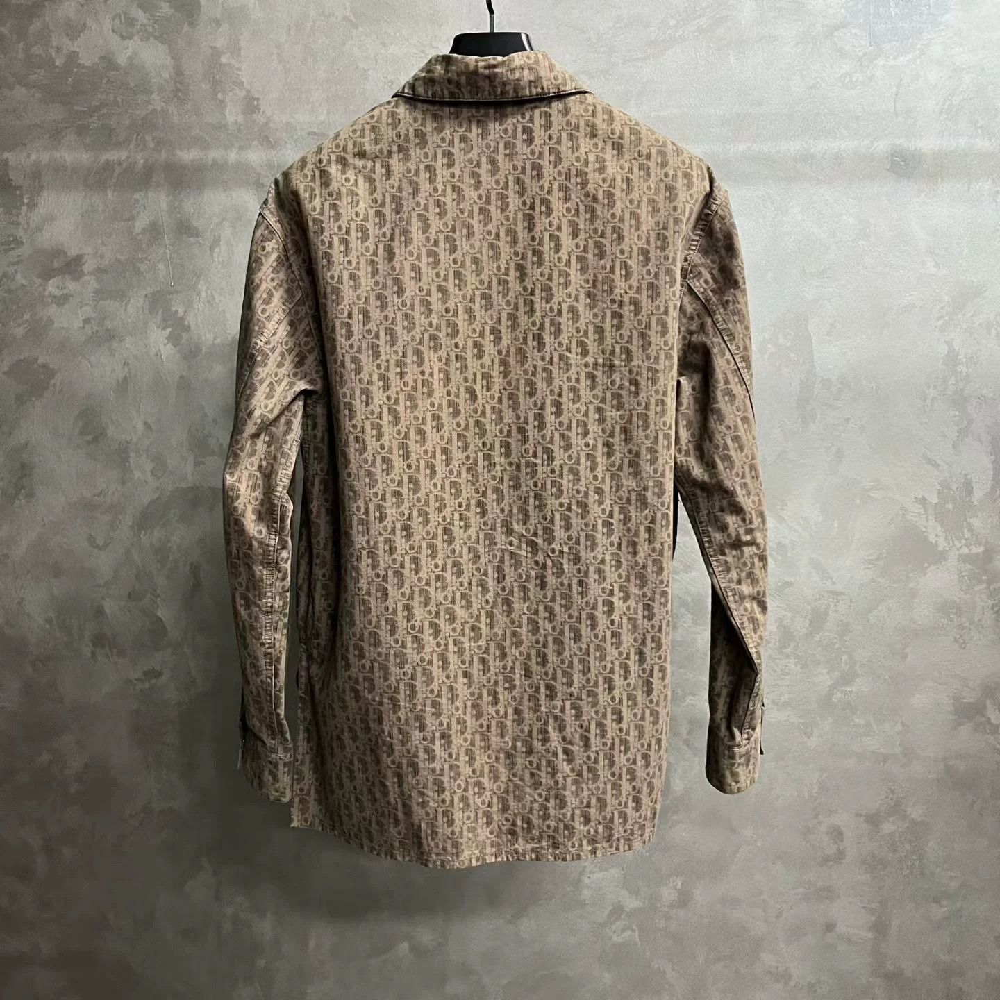 Dior Dior Latest Brown Logo Print Shirt Jacket Size US XXS / EU 40 - 5 Thumbnail