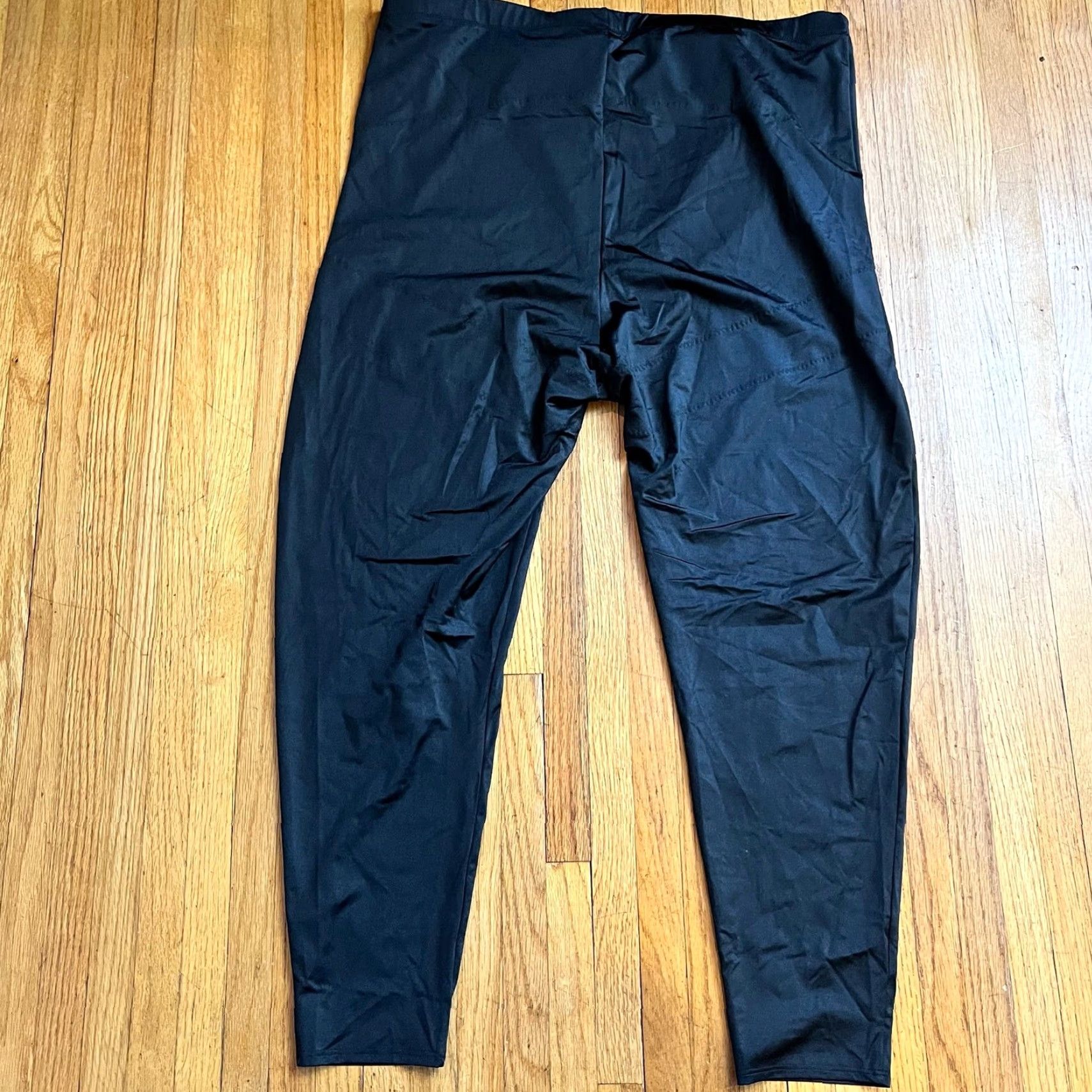 Vintage Yitty Leggings Women 5XL Headliner Shaping High Waist Ankle Iconic Black Size 40" / US 18 - 2 Thumbnail