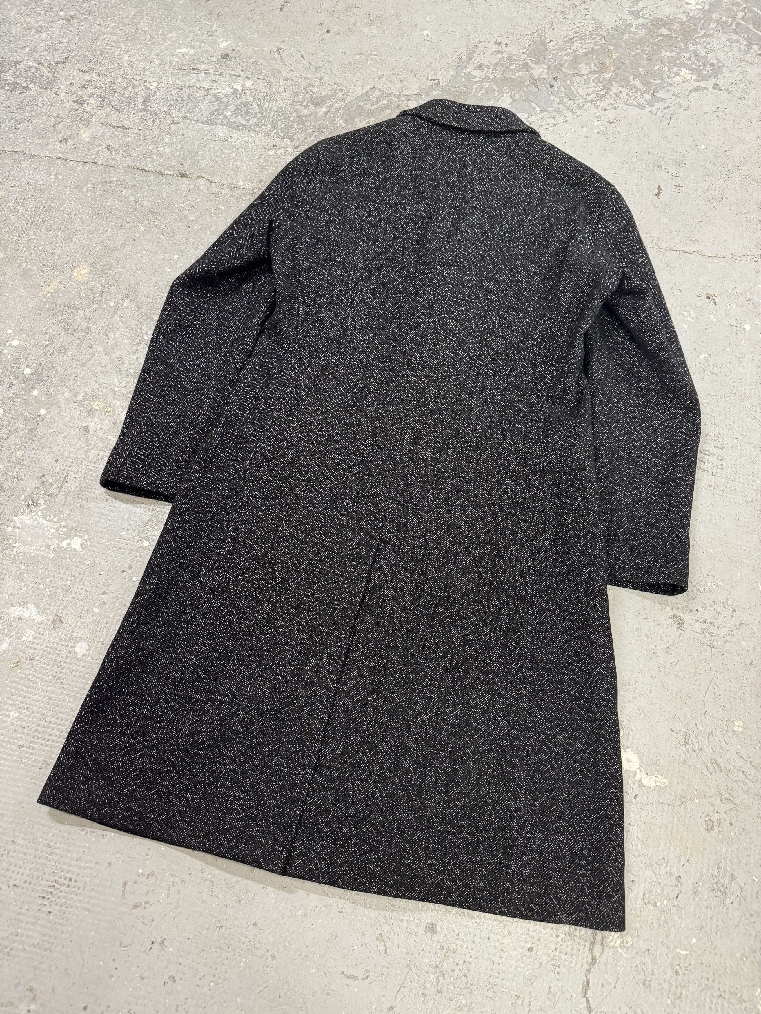 Armani × Vintage AW2005 Emporio Armani Trench Wool Obscure Coat Size US M / EU 48-50 / 2 - 2 Thumbnail