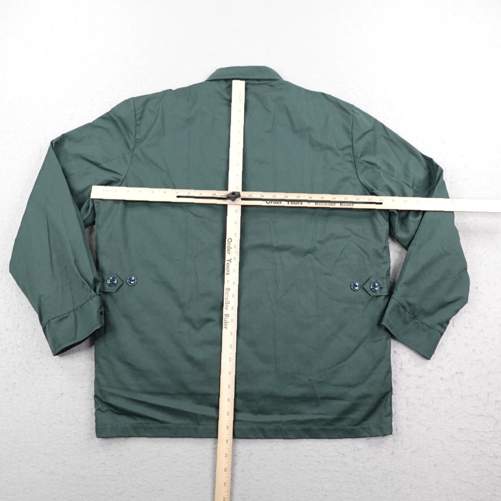 Vintage VINTAGE Toppmaster Jacket Mens 44 Green Gabardine Quilt Lined Work Coat Jacket Green 80s Outdoor USA Mens Vintage Casual Workwear Size US S / EU 44-46 / 1 - 4 Thumbnail