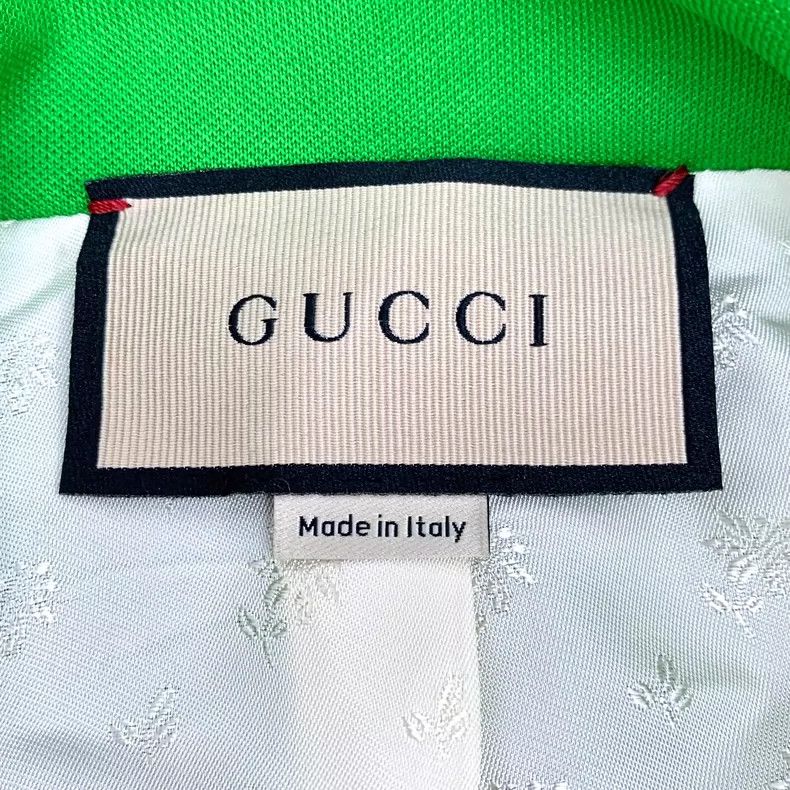 Gucci Gucci 23 green rabbit embroidered stand-up collar single-br Size US S / EU 44-46 / 1 - 5 Thumbnail