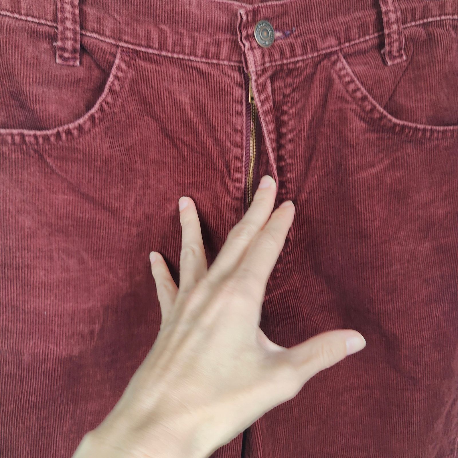 Levi's Vintage Levi's 517 Corduroy Jeans Mens 30x28 Red Size US 30 / EU 46 - 3 Thumbnail