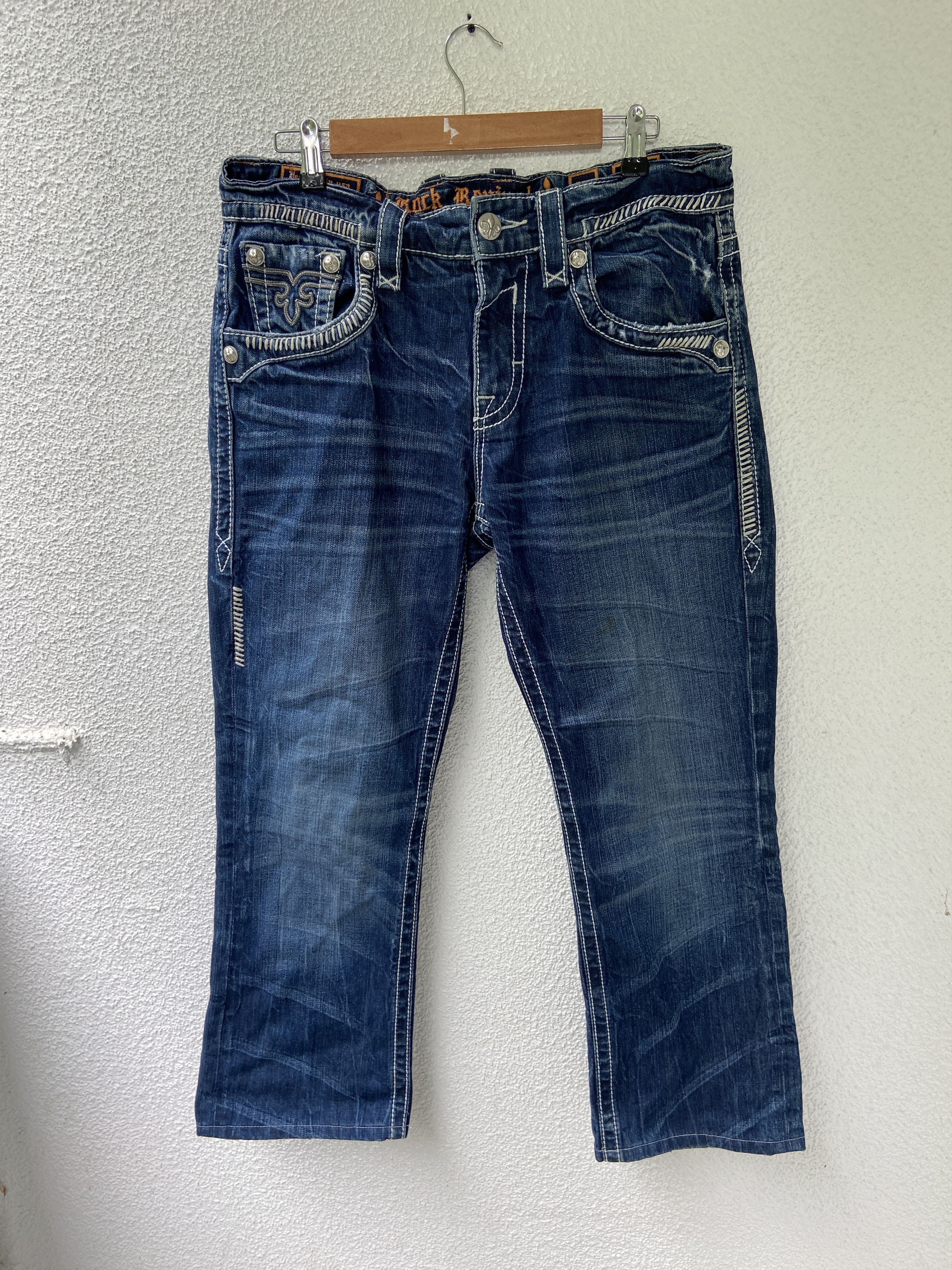 Rock Revival Rock Revival washed metal jeans pants Steven Straight Size US 33 - 1 Thumbnail