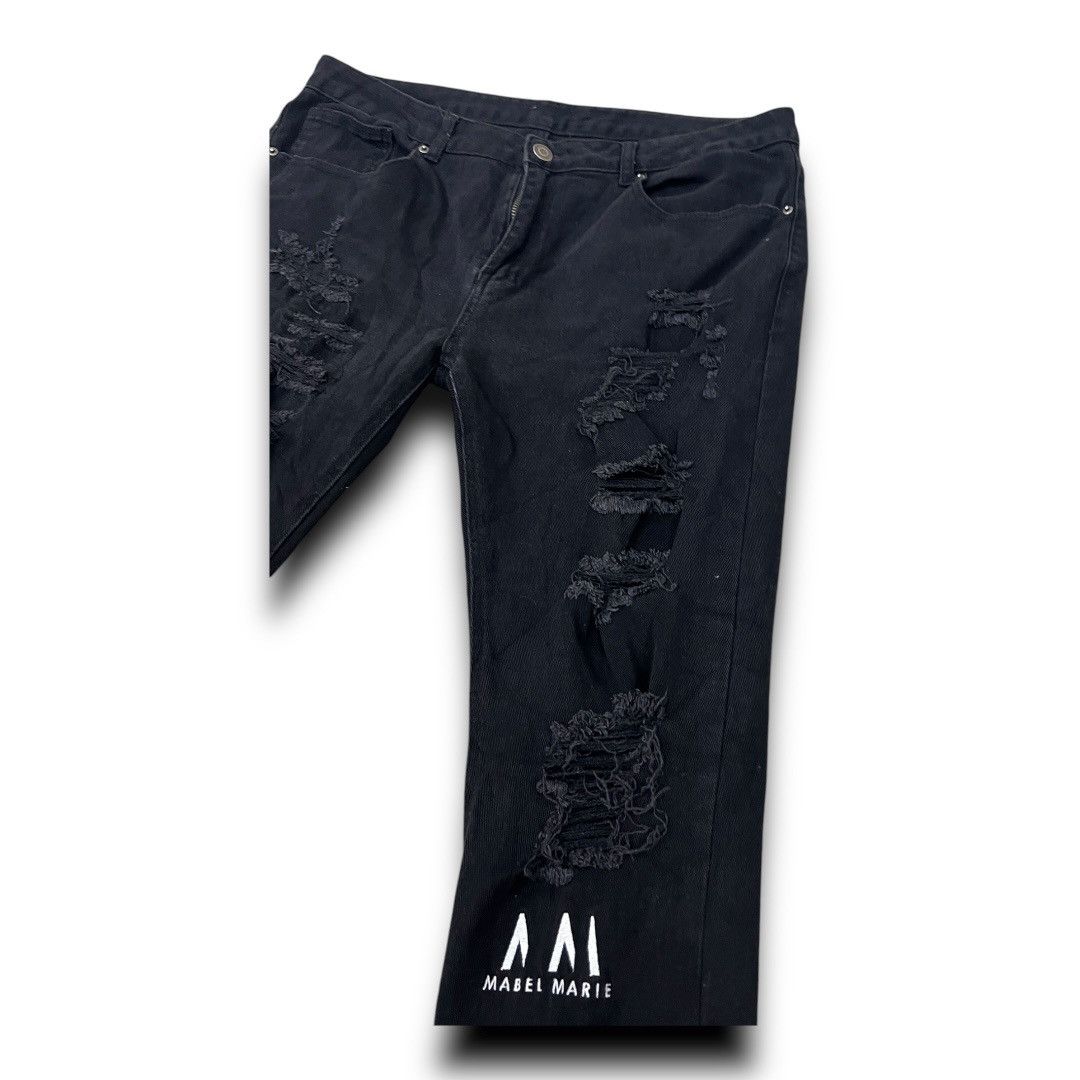 Designer × Japanese Brand MABEL MARIE JAPANESE BRAND DISTRESSED DESIGN JEANS DENIM Size US 38 / EU 54 - 4 Thumbnail