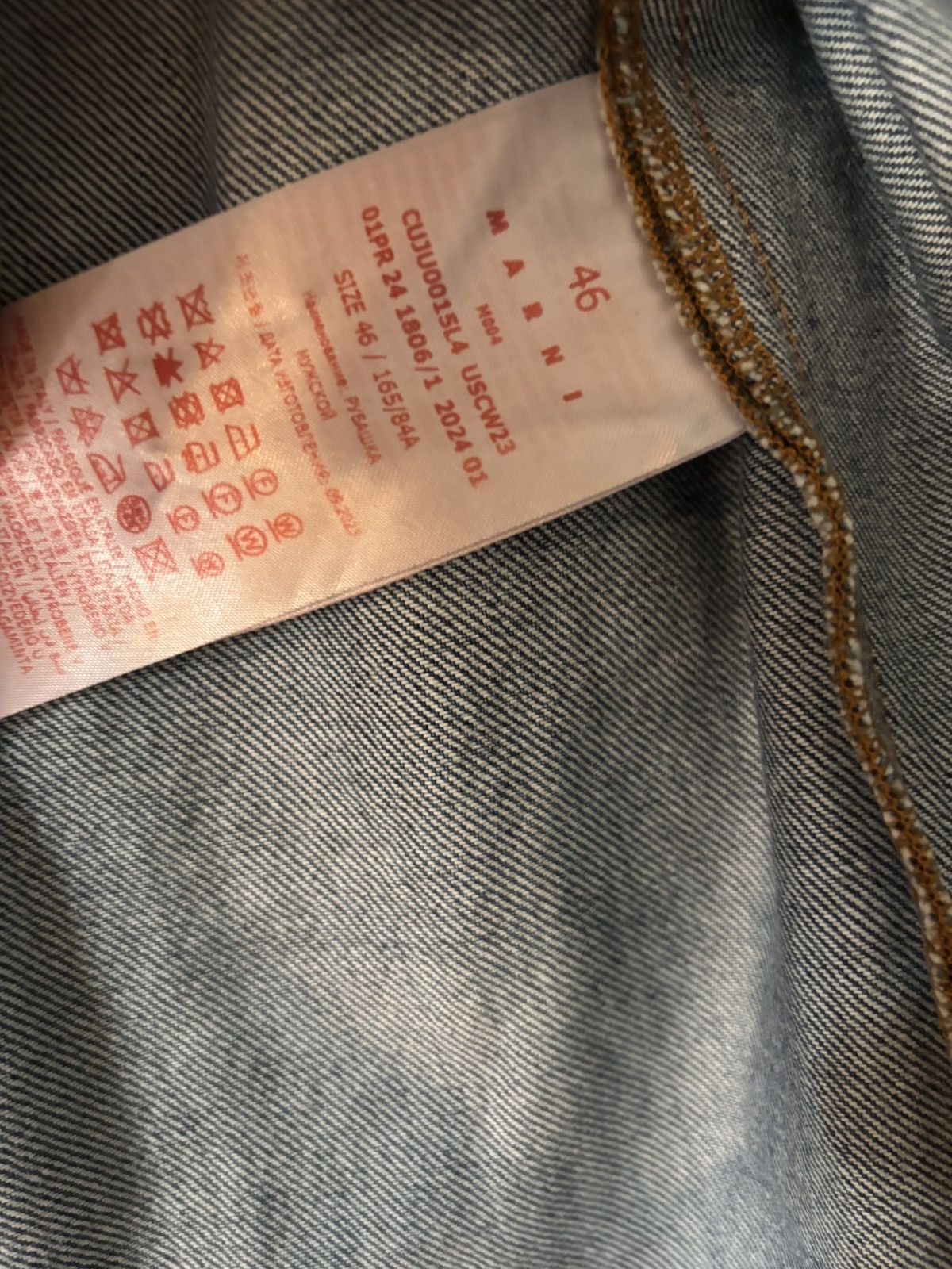 Marni Marni Denim Shirt with pearlized buttons Size US S / EU 44-46 / 1 - 5 Thumbnail
