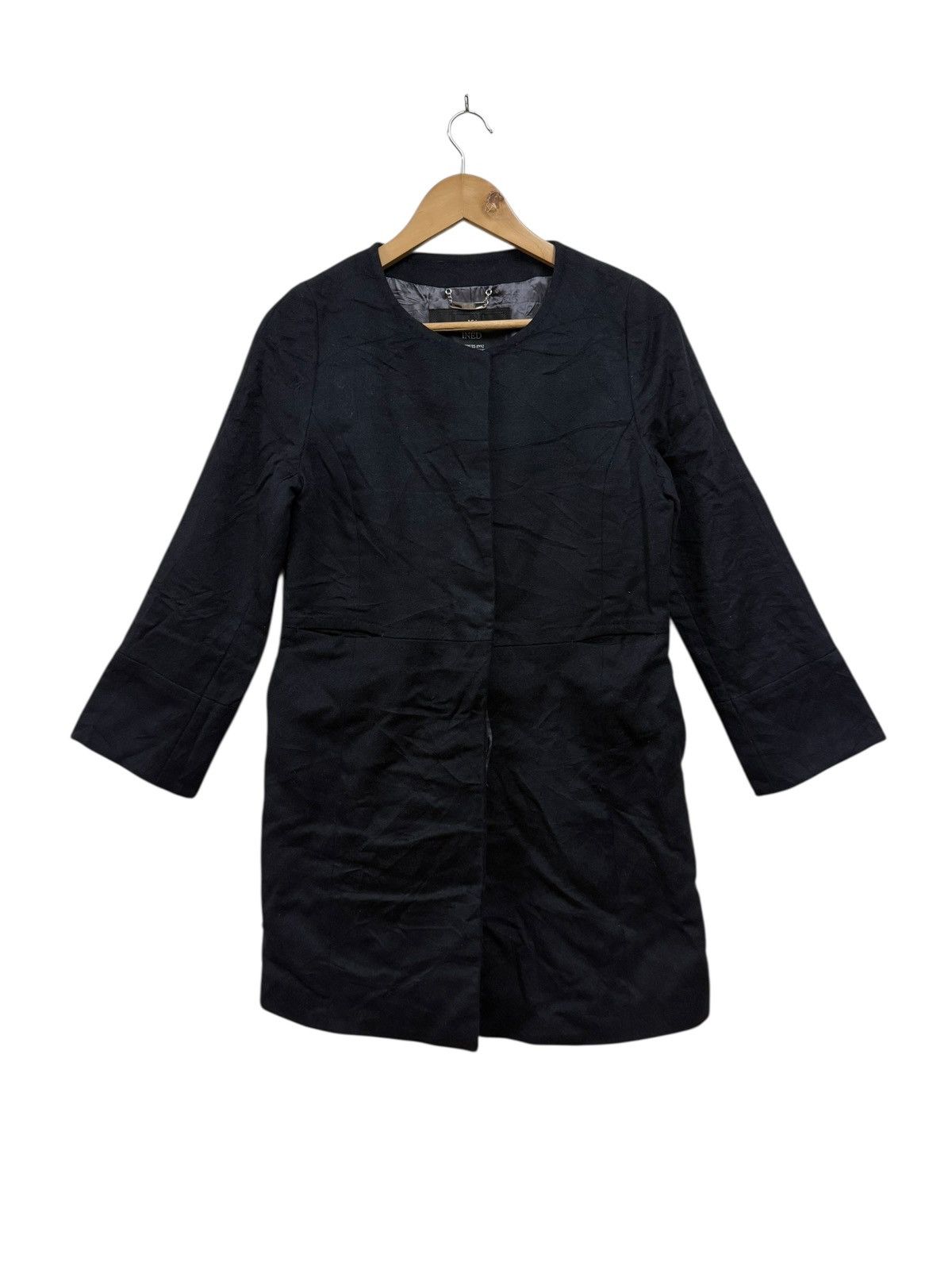 Yohji Yamamoto Ined Japan Yohji Yamamoto Collarless Coat Jacket Size S / US 4 / IT 40 - 1 Thumbnail