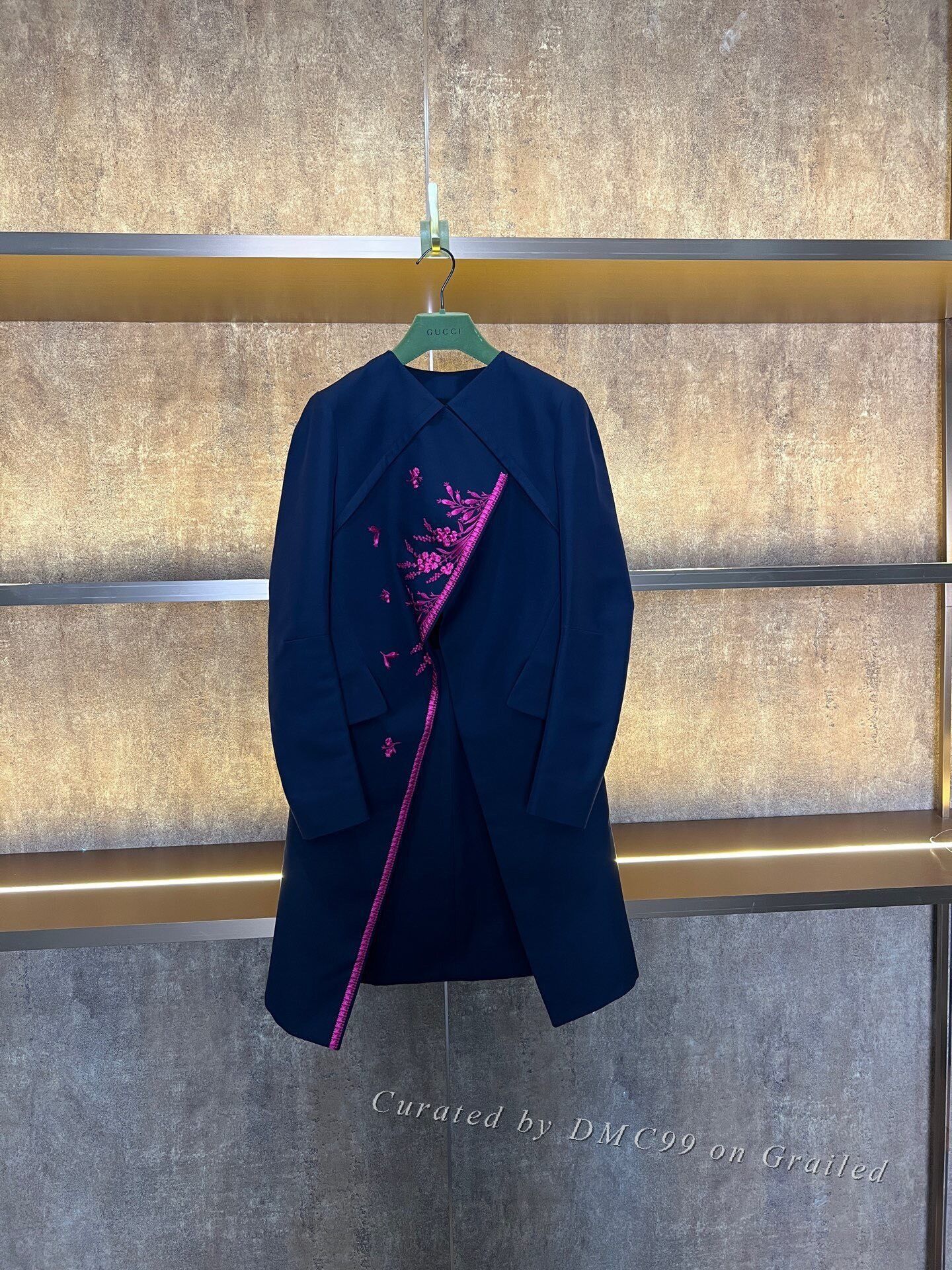 Dior Dior Embroidered Coat Size S / US 4 / IT 40 - 1 Thumbnail