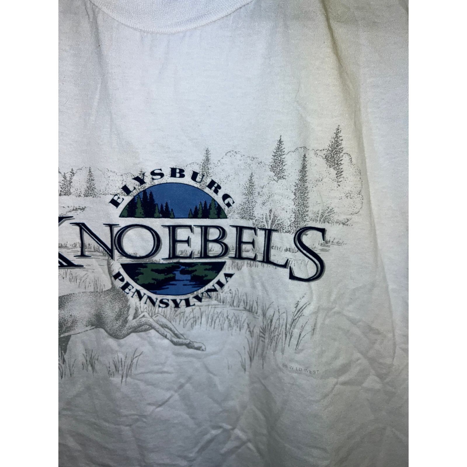 Jerzees 90s Vintage Elysburg Knoebels Pennsylvania deer Shirt VTG L Size US L / EU 52-54 / 3 - 4 Thumbnail