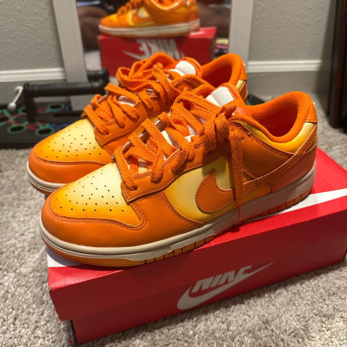 Nike Nike Dunk Low (Magma Orange) Size US 8.5 / EU 41-42 - 1 Thumbnail