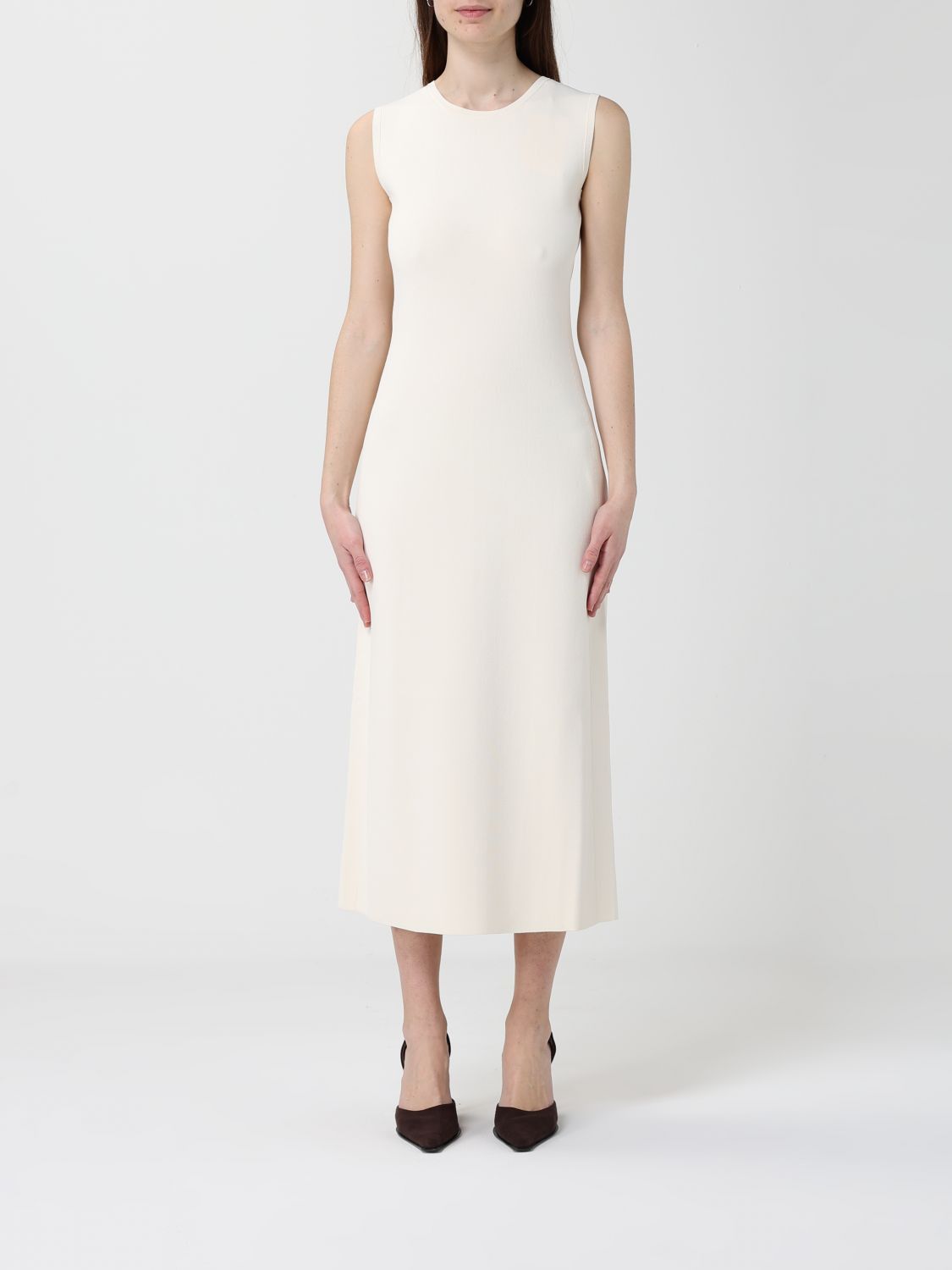 Max Mara Max Mara Dress Woman Ivory Size M / US 6-8 / IT 42-44 - 1 Thumbnail