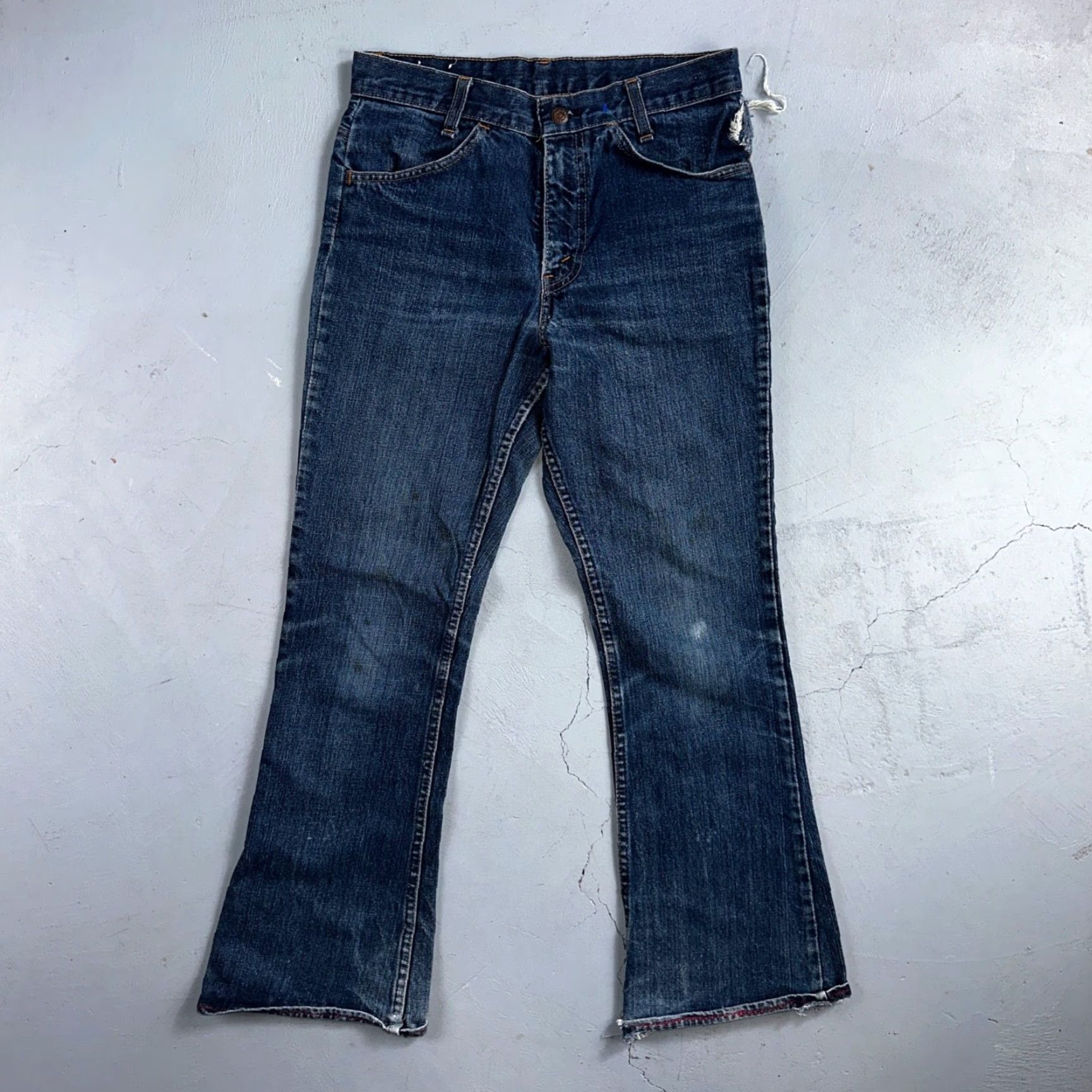 Levi's VINTAGE Levi's 746 70s USA Orange Tab Bootcut Flare Jeans 29x26 Blue Bell Bottom Size US 29 - 2 Thumbnail