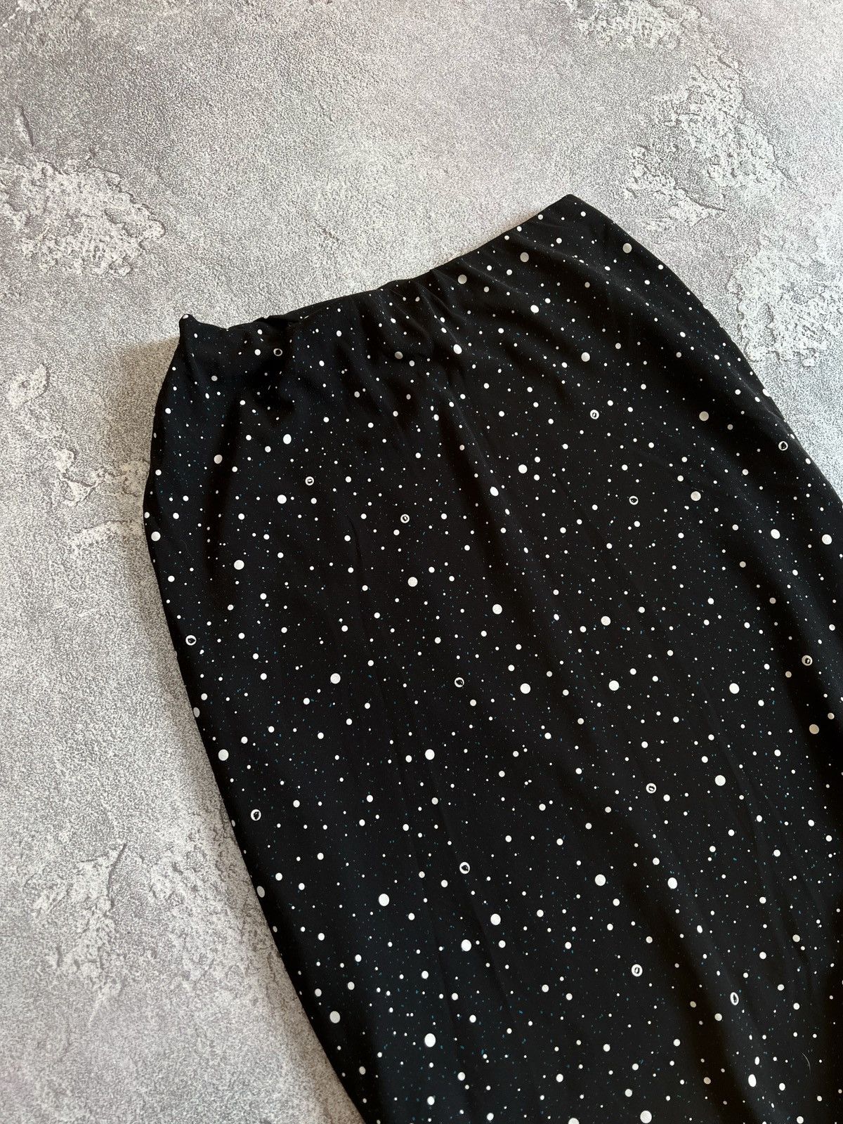 Cop Copine × Designer Cop Copine Polkadot Black Midi Skirt Size 42 Size 28" / US 6 / IT 42 - 4 Thumbnail