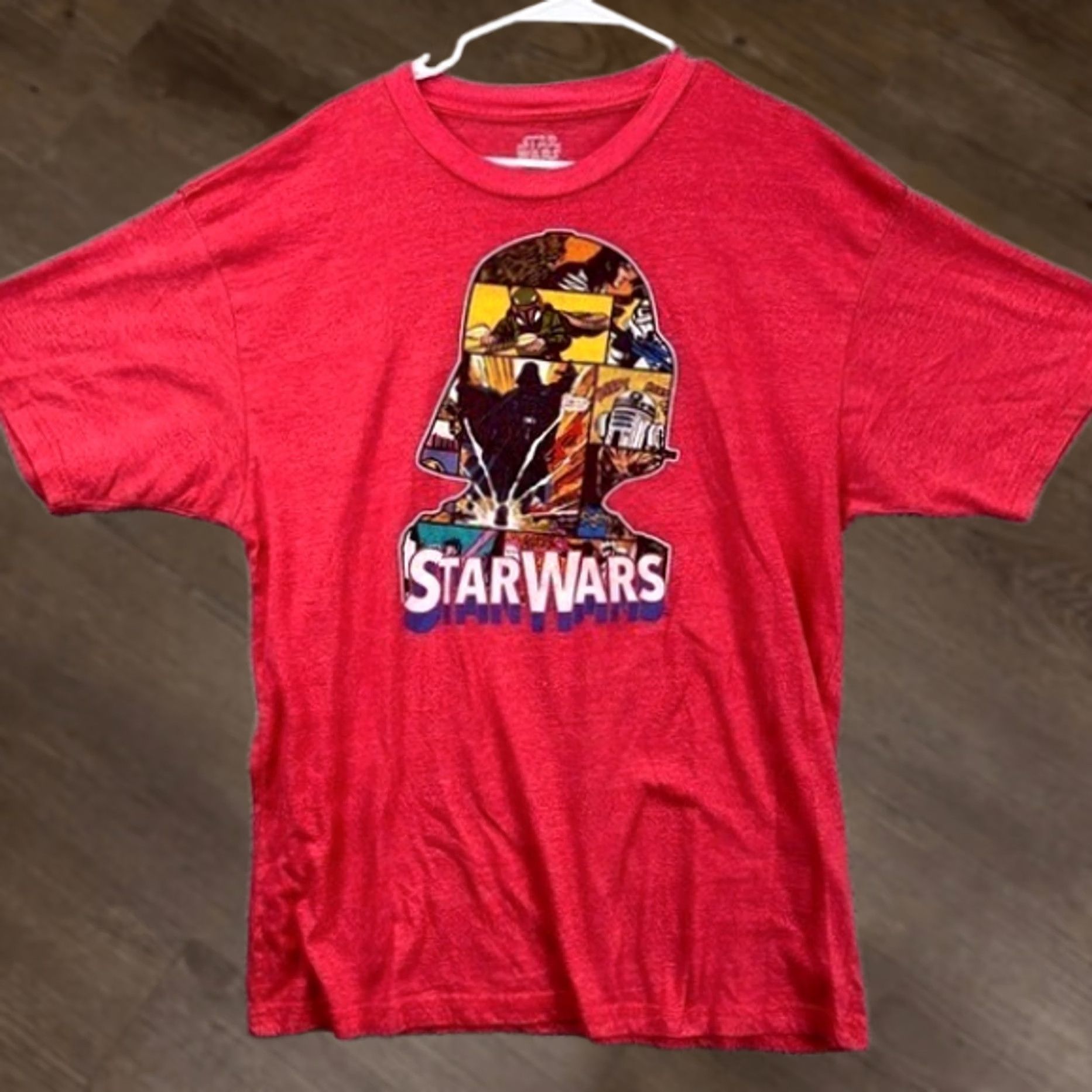 Star Wars Star Wars T-Shirt Mens 2XLT Tall Salmon Red Graphic Print Tee Crew Neck Short Sleeve Solid Ocean Ninth? Size US XXL / EU 58 / 5 - 1 Thumbnail