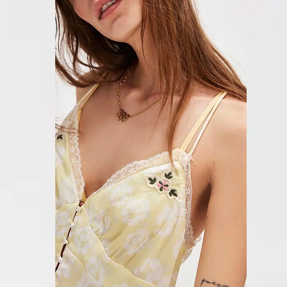 Free People NWT New Free People Night Lemon Custard Combo Cami Top Size Size S / US 4 / IT 40 - 2 Thumbnail