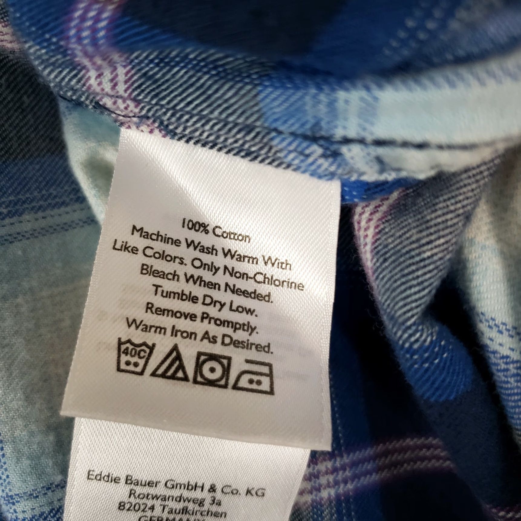 Eddie Bauer Eddie Bauer Womens Button Front Shirt Blue Plaid Cotton S Button-Up Shirt Womens Small Blue Plaid Cotton Size S / US 4 / IT 40 - 6 Thumbnail