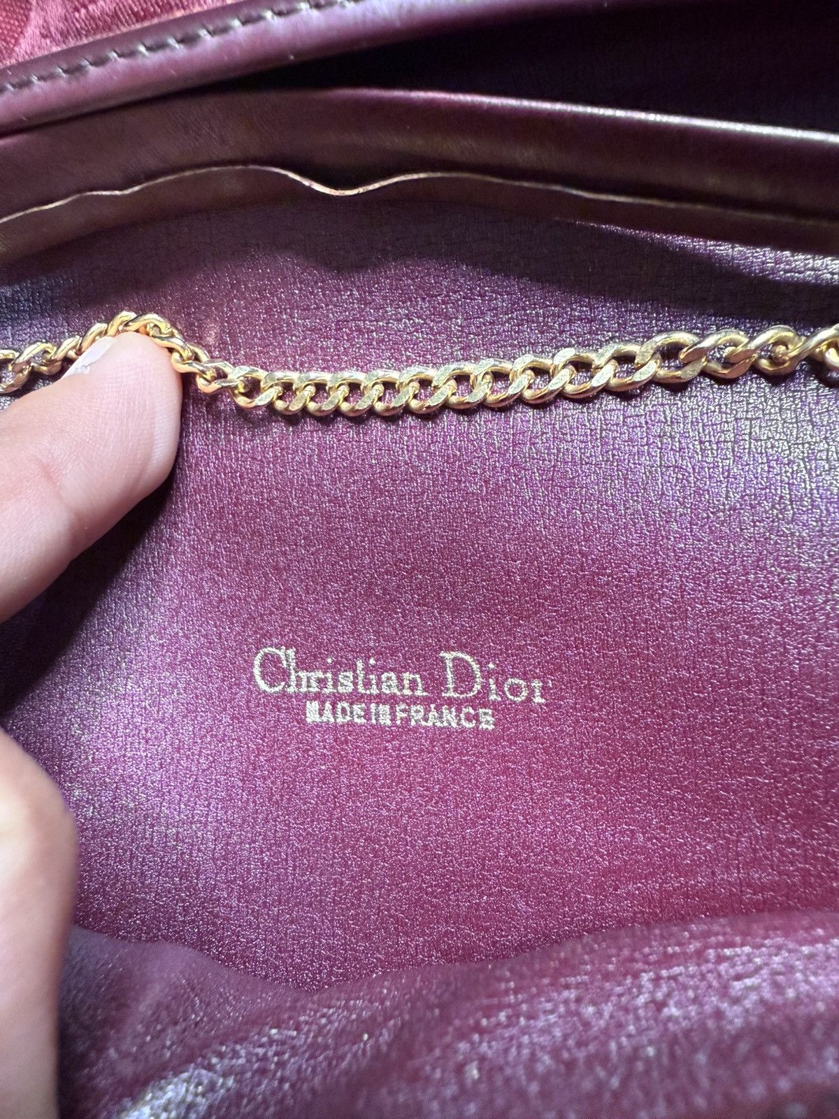 Dior Vintage Dior Monogram Chain Crossbody Bag Size ONE SIZE - 13 Thumbnail