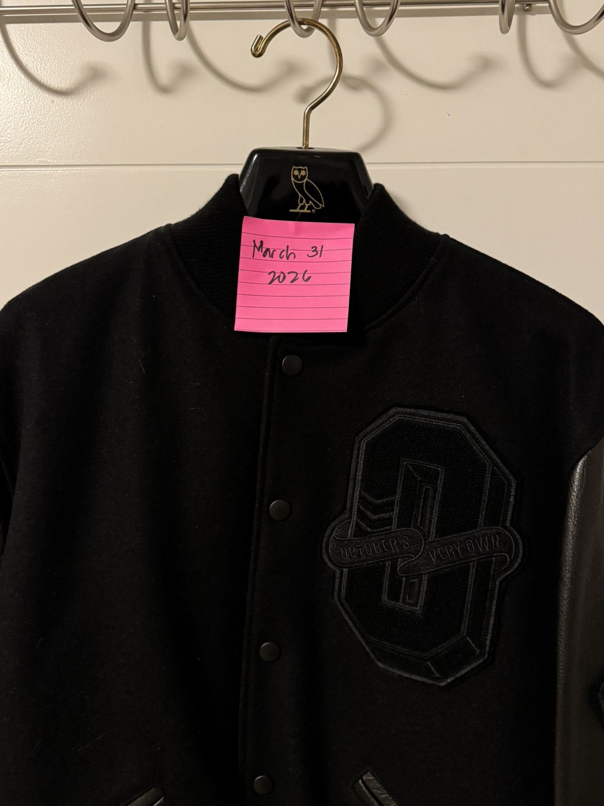 October's Very Own × Roots OVO x Roots Varsity Jacket Black Size US M / EU 48-50 / 2 - 4 Thumbnail