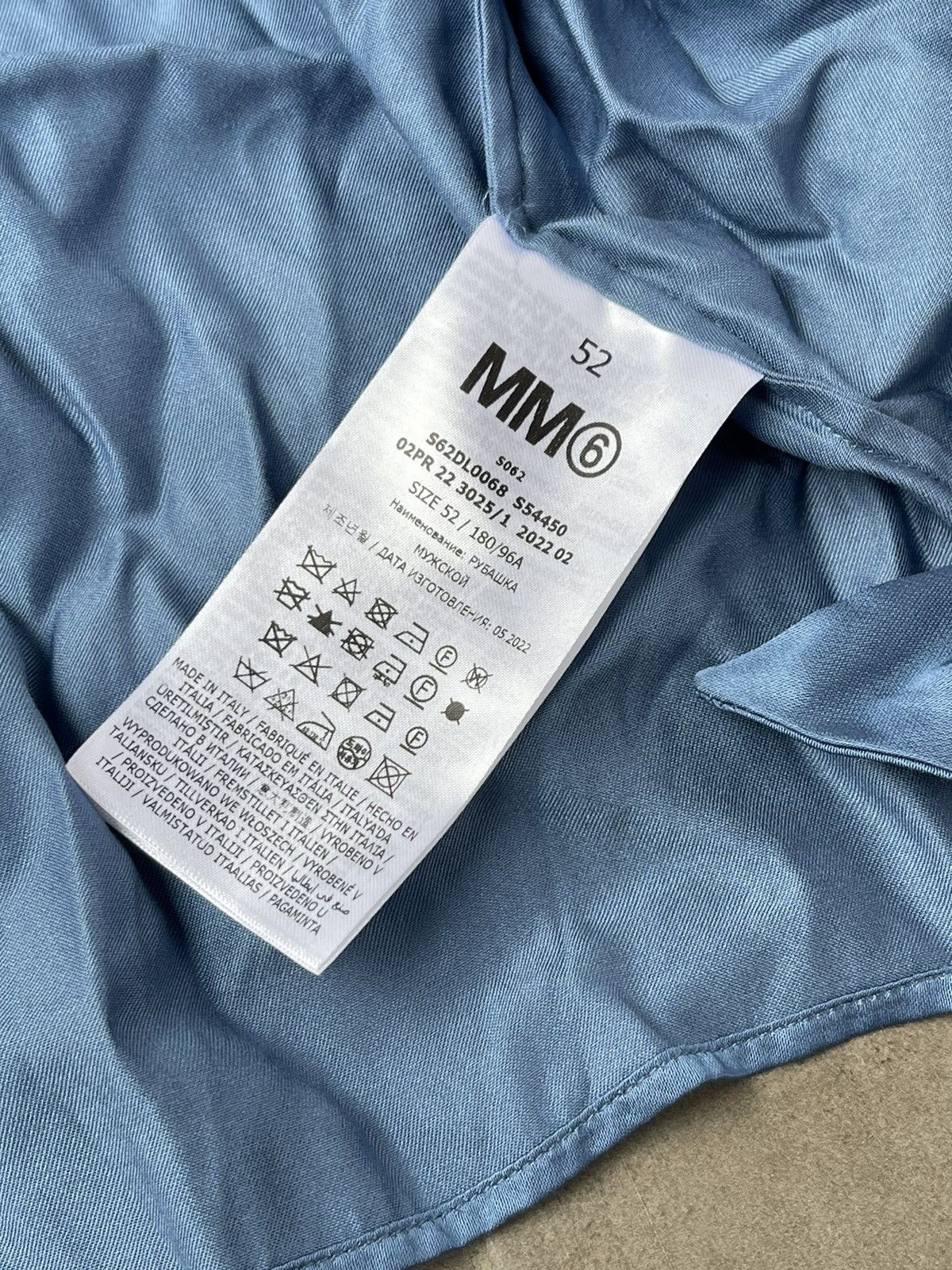 Maison Margiela !DS! SS22 Maison Margiela Bow Blue Viscose Shirt Size XL / US 12-14 / IT 48-50 - 22 Thumbnail
