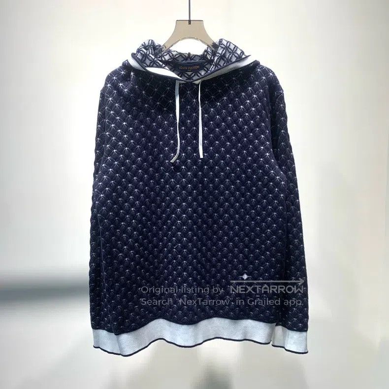 Louis Vuitton Louis Vuitton Jacquard drawstring hooded sweatshirt Size US XL / EU 56 / 4 - 1 Thumbnail