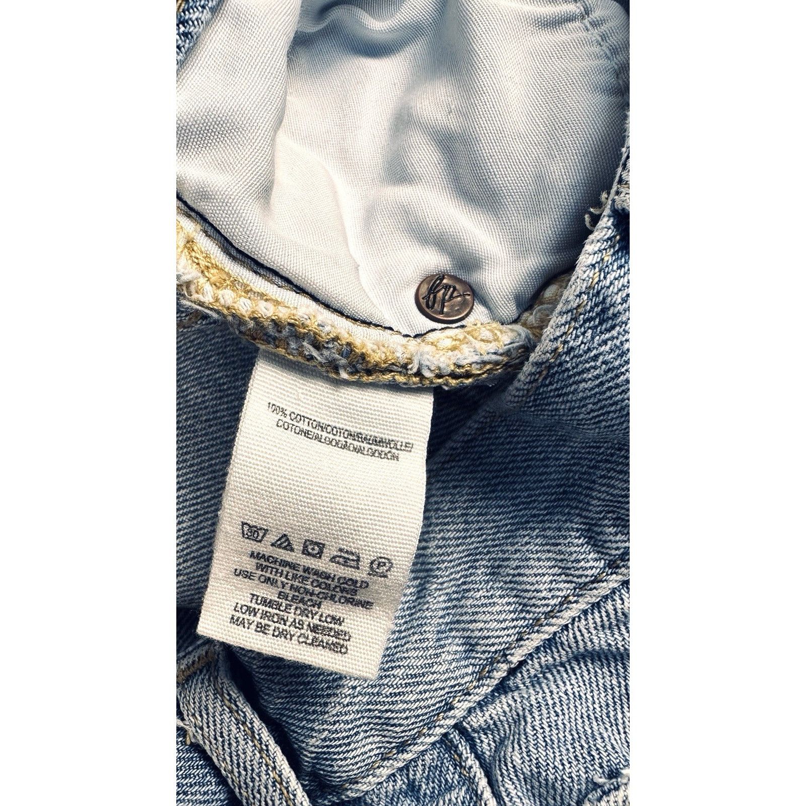 Free People We The Free By. Free People Ripped Jeans Womens 26 Blue Stra Size 26" / US 2 / IT 38 - 9 Thumbnail