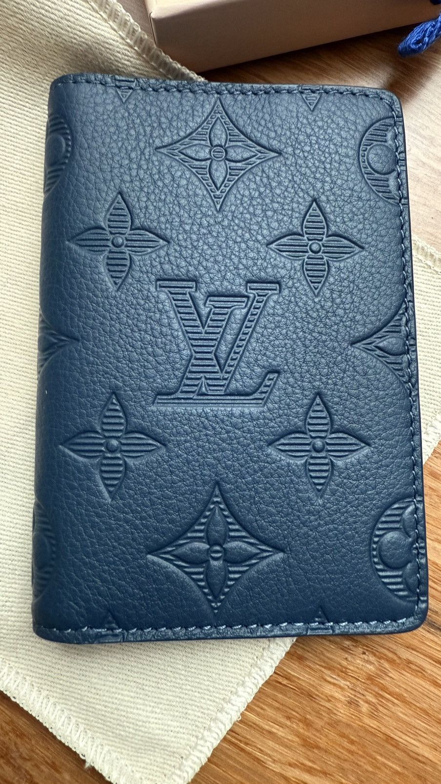 Louis Vuitton Louis Vuitton Pocket Organizer Shadow Navy Blue Size ONE SIZE - 5 Thumbnail