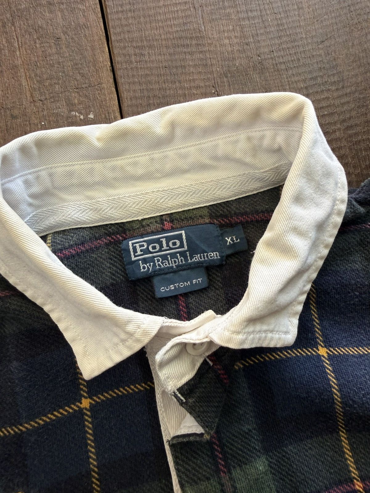 Polo Ralph Lauren Vintage Polo Ralph Lauren Mercer Plaid Rugby Shirt Size US XL / EU 56 / 4 - 4 Thumbnail