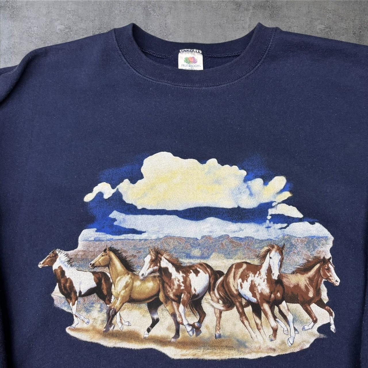 Vintage Vintage Western Horses Sweatshirt Size US XL / EU 56 / 4 - 2 Thumbnail