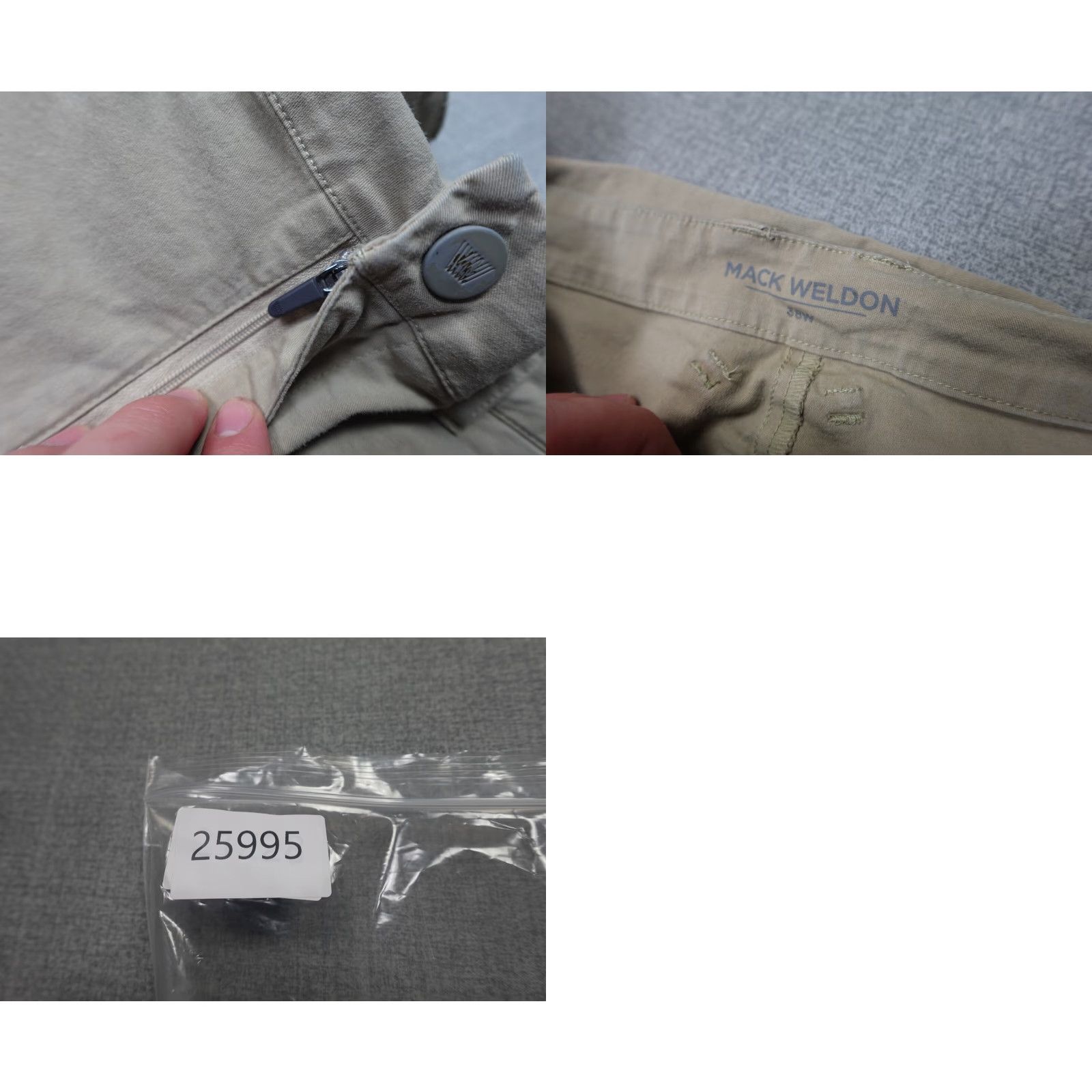 Vintage Mack Weldon Khaki Shorts Mens 38 Beige Chino Stretch Performance Comfort 7 Inch Casual Outdoor Size US 38 / EU 54 - 8 Thumbnail