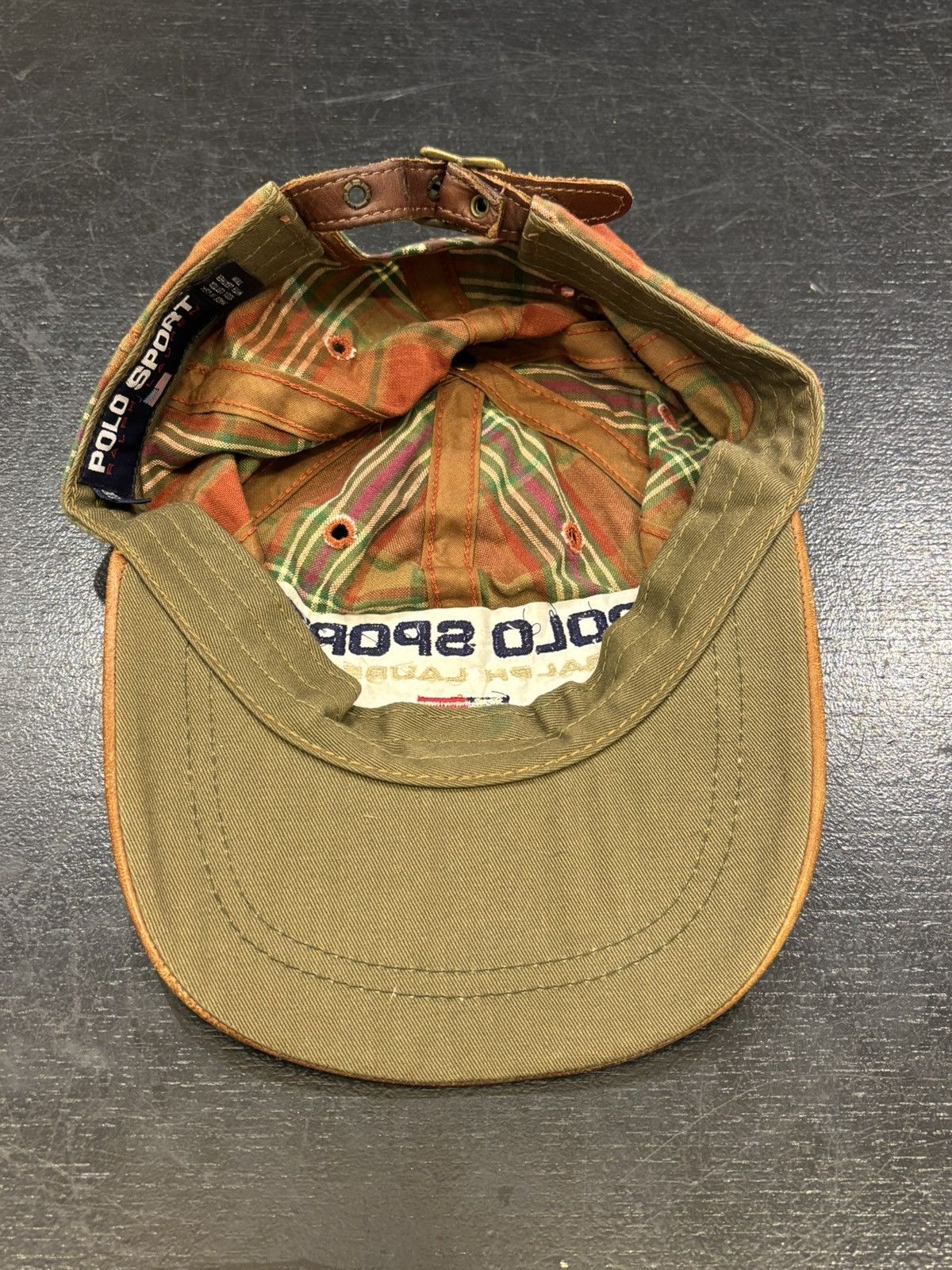 Polo Ralph Lauren Polo Sport Leather Brim Hat Size ONE SIZE - 5 Thumbnail