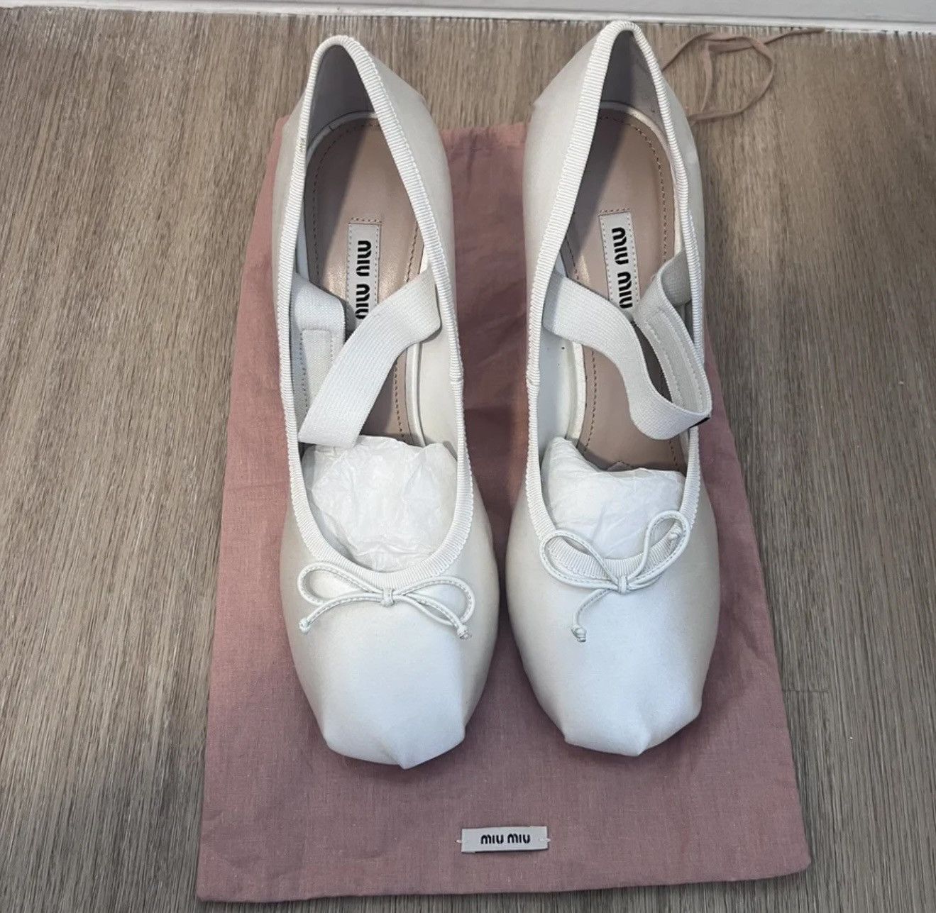 Miu Miu Miu Miu Ballerina Ballet Heels Size US 8 / IT 38 - 2 Thumbnail