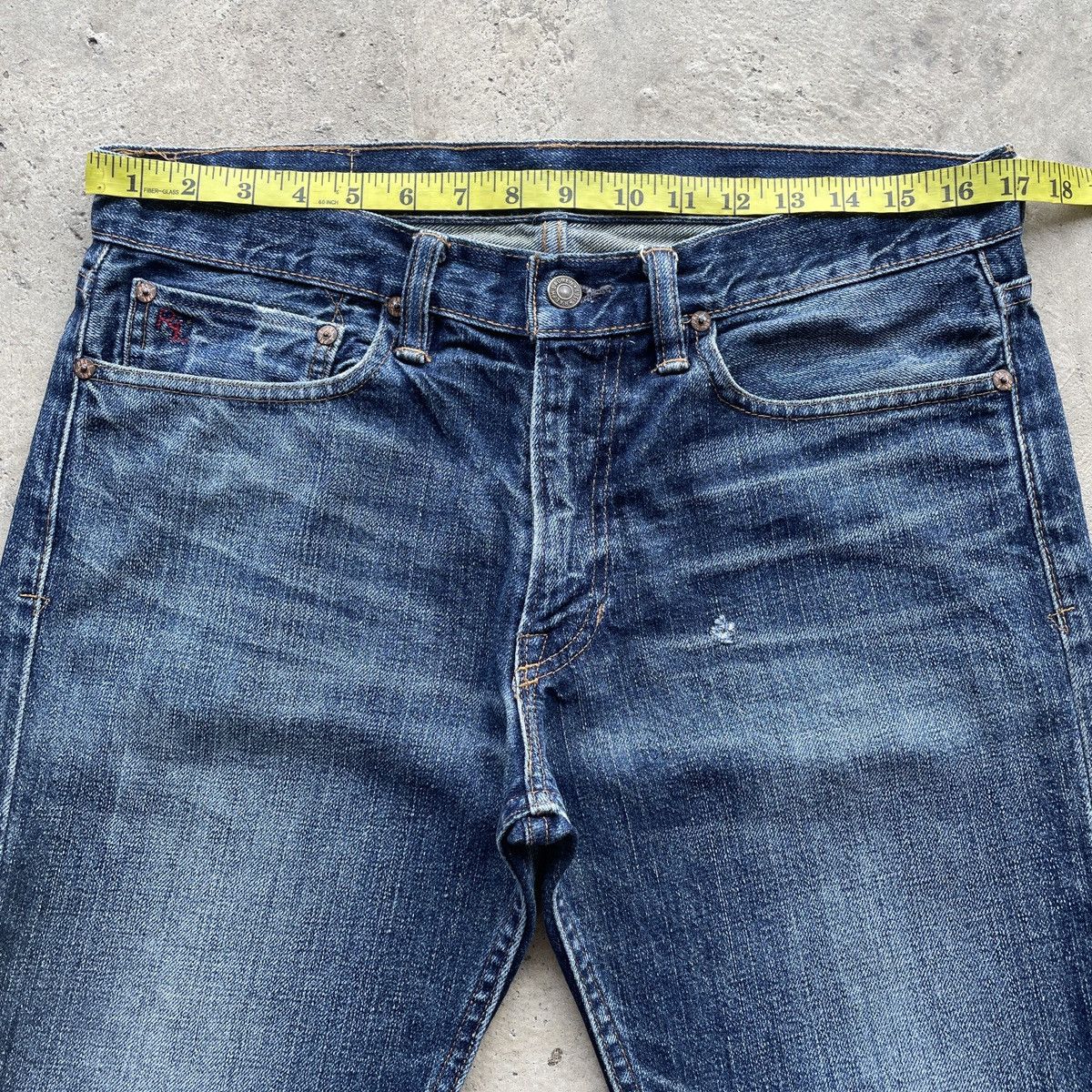 Jean × Polo Ralph Lauren × Ralph Lauren Vintage Polo Ralph Lauren Distressed Jeans Pants Faded Size US 34 / EU 50 - 5 Thumbnail