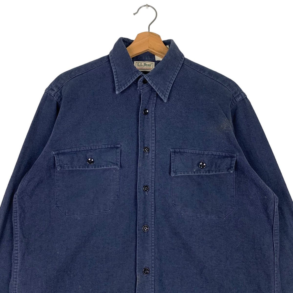 L.L. Bean L.L.BEAN Blue Work Shirt Long Sleeve Button Up #0932-C41 Size US L / EU 52-54 / 3 - 2 Thumbnail