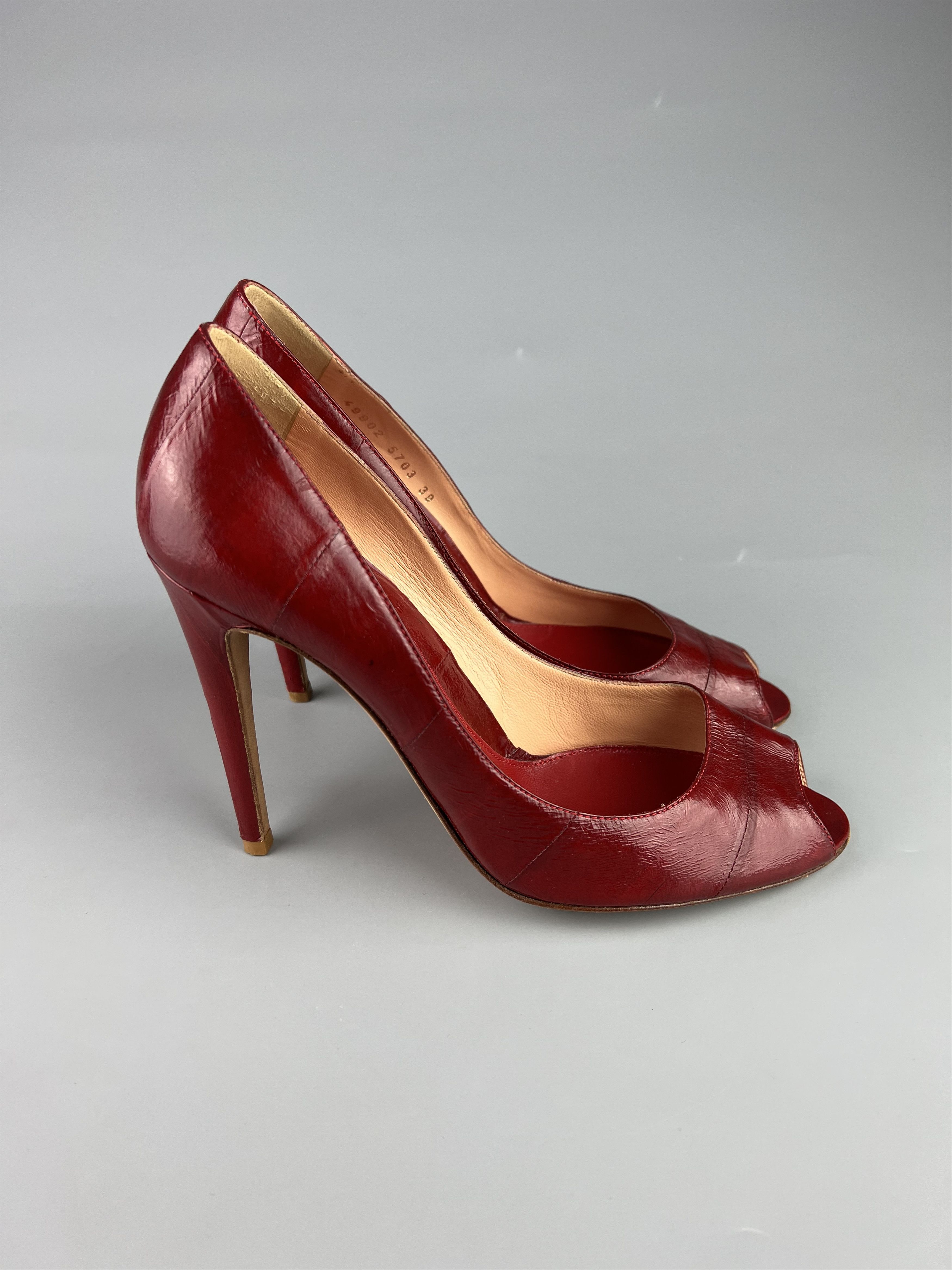 Sergio Rossi Sergio Rossi Red Leather Heels Size 39 Made in Italy Size US 9 / IT 39 - 2 Thumbnail