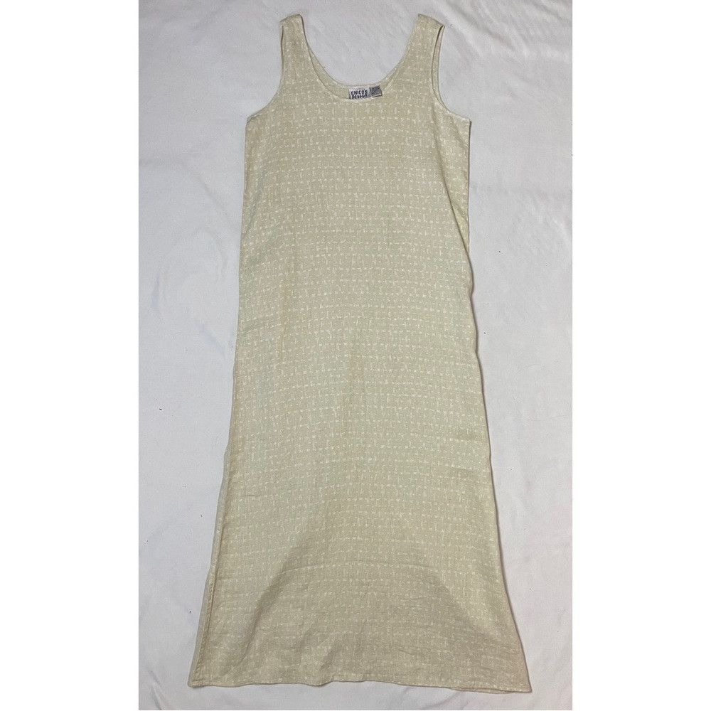 Chicos New Chico's Design Linen Sleeveless Maxi Dress Size 0 US S Size S / US 4 / IT 40 - 5 Thumbnail