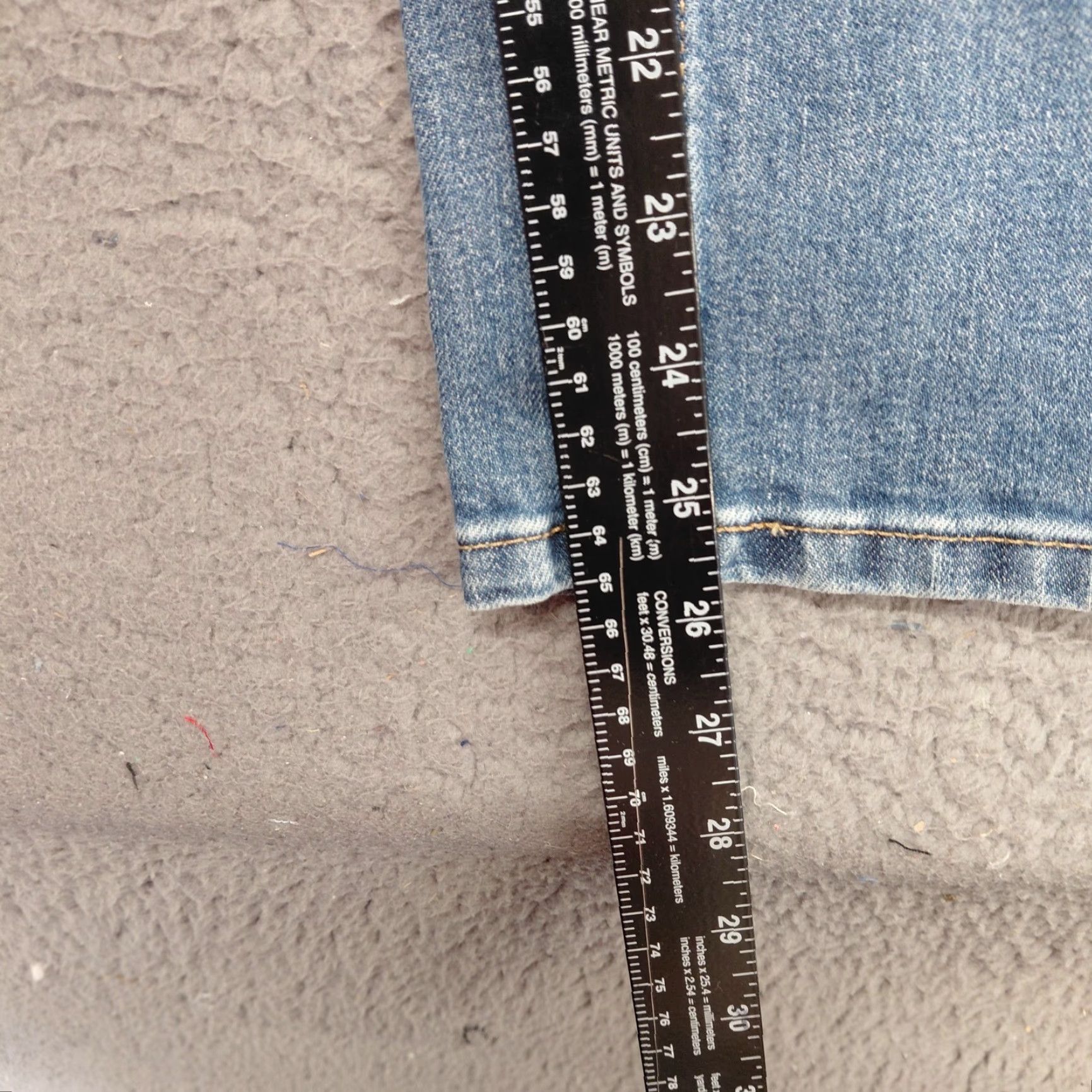 Everlane Everlane Jeans Womens 24 Blue Cheeky Curvy 90s Cropped Ankle High Rise Shirt? Size 42" / US 20 - 7 Thumbnail