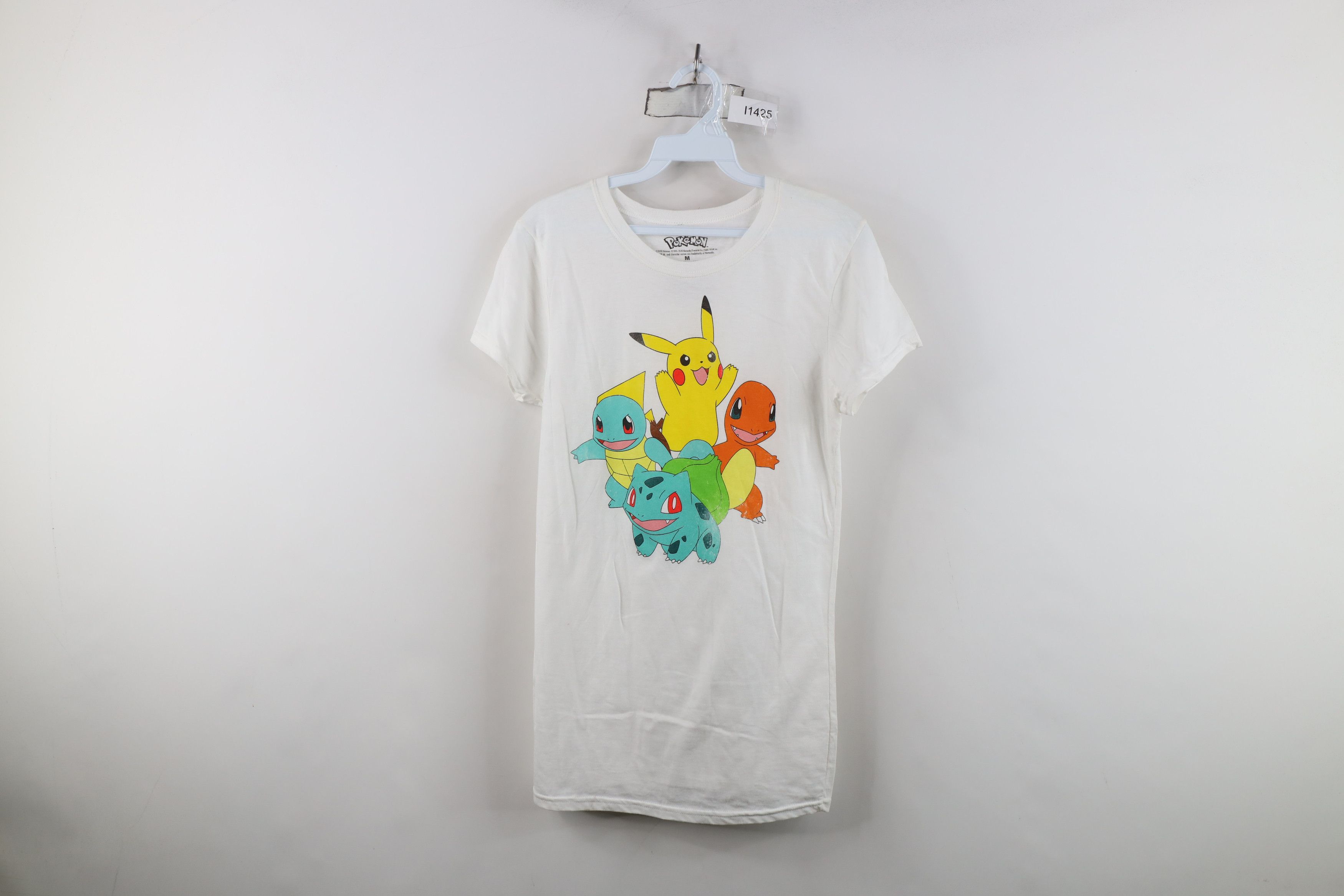 Vintage Retro Pokemon Pikachu Charmander Bulbasaur Squirtle T-Shirt Size M / US 6-8 / IT 42-44 - 1 Thumbnail