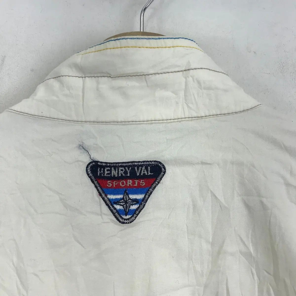 Vintage Vtg HENRY VAL SAILING Gear Sport Denim Jeans White Jacket Size US M / EU 48-50 / 2 - 10 Thumbnail
