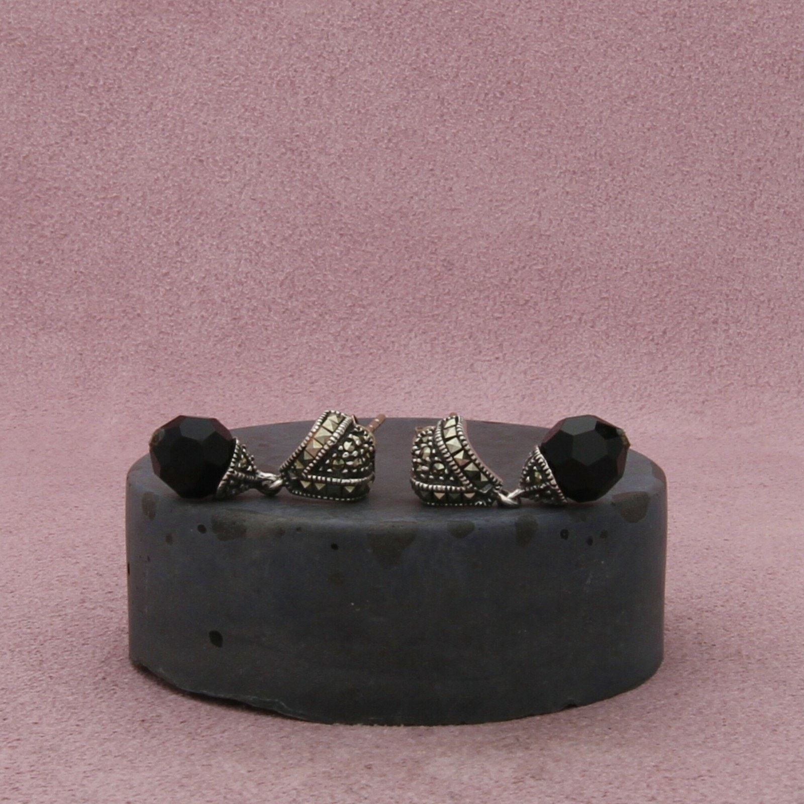 Sterling Silver judith jack sterling silver marcasite dangle earrings Size ONE SIZE - 1 Thumbnail
