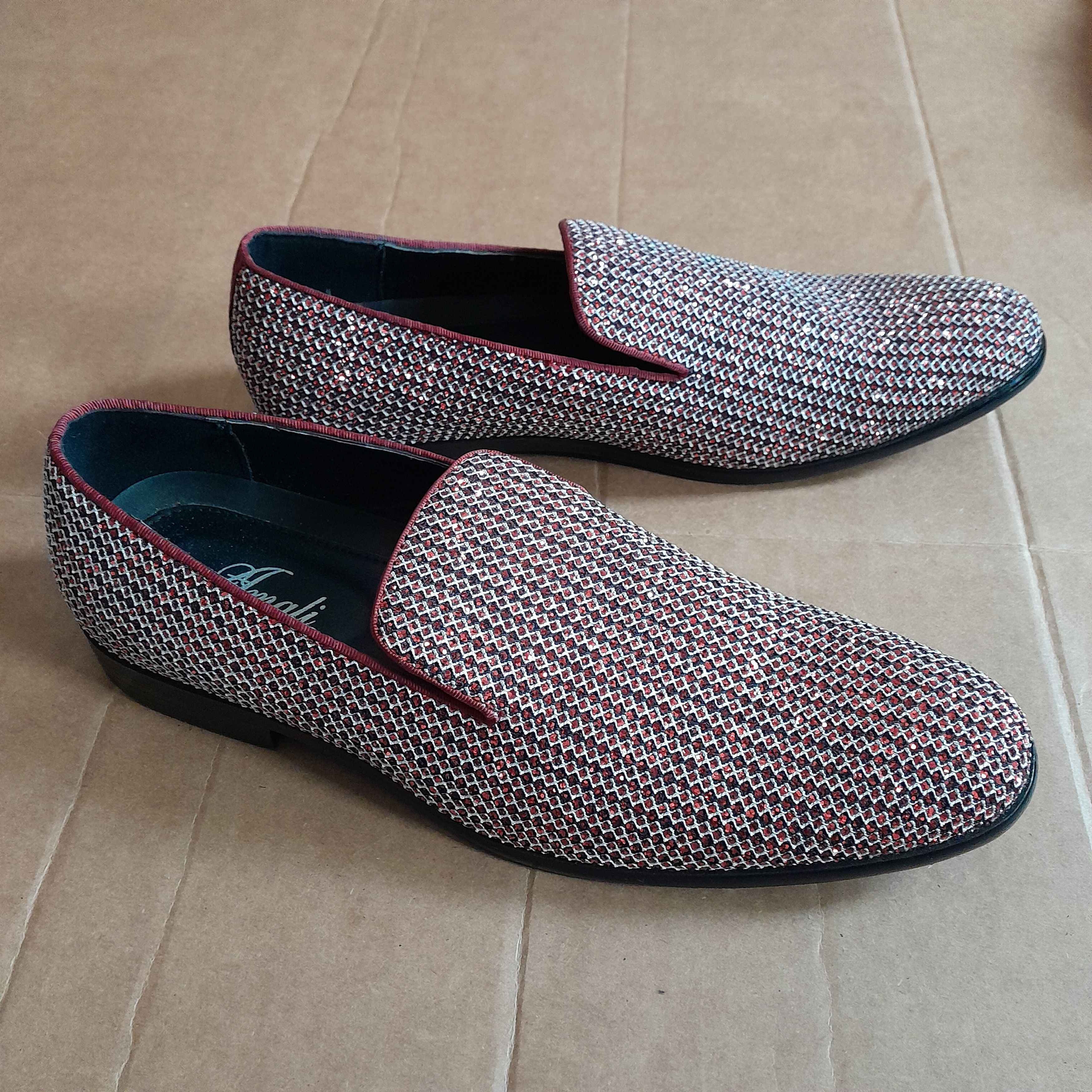 Other Amali Men’s Emelio Metallic Glitter Formal Slip On Loafer Size US 12 / EU 45 - 6 Thumbnail