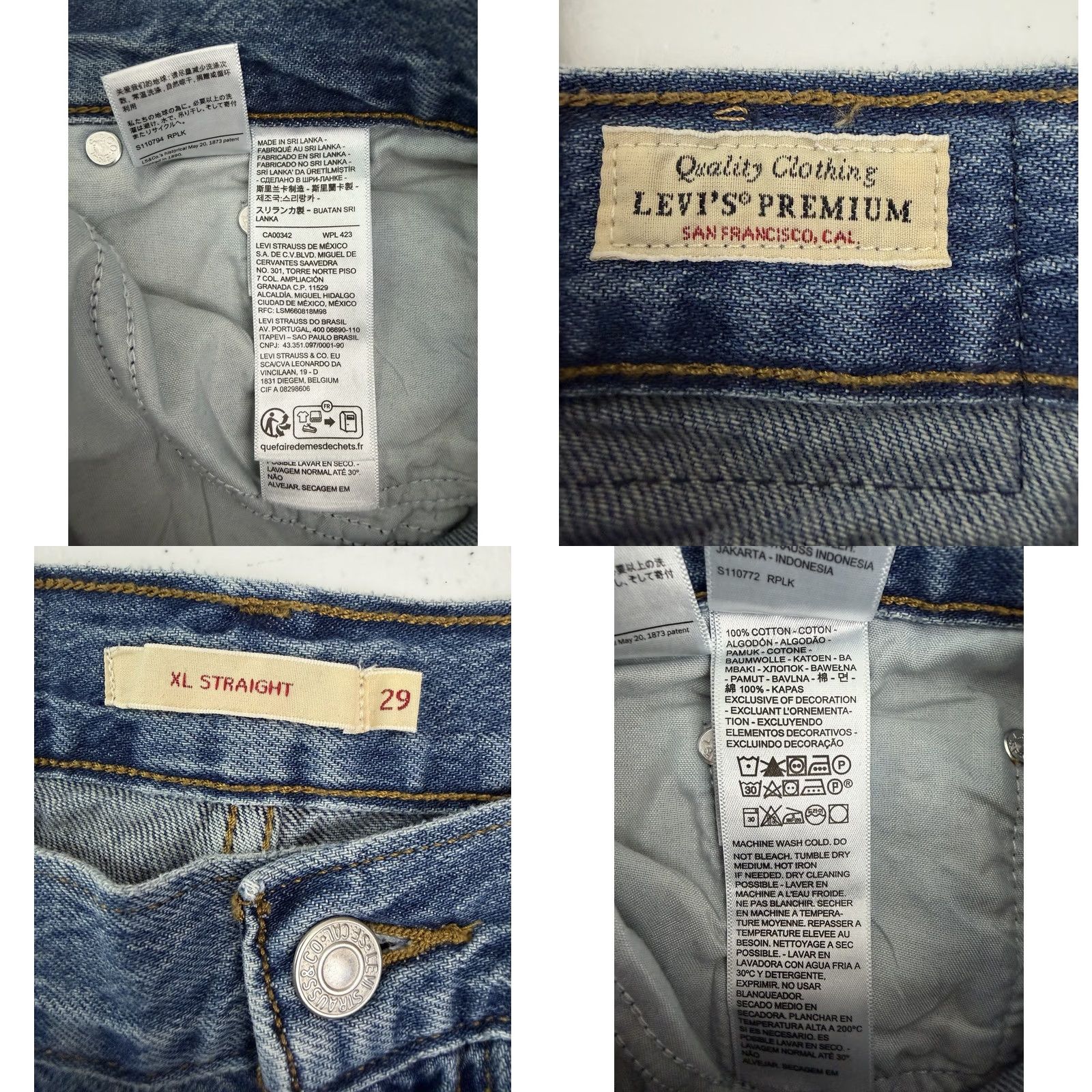 Levi's VINTAGE Levi's Womens Jeans Wide-Leg 29 29x31 XL Baggy Straight Leg 90s Grunge Hip Hop Retro Womens Size 29" - 9 Thumbnail