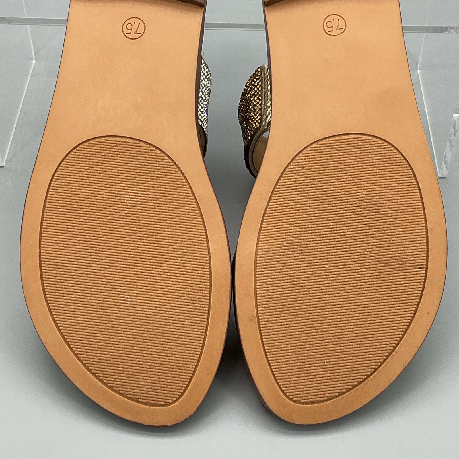 Other Wild Pair Women Ginnie Slide Sandals Silver/Bronze Size 7.5M Size US 7.5 / IT 37.5 - 10 Thumbnail
