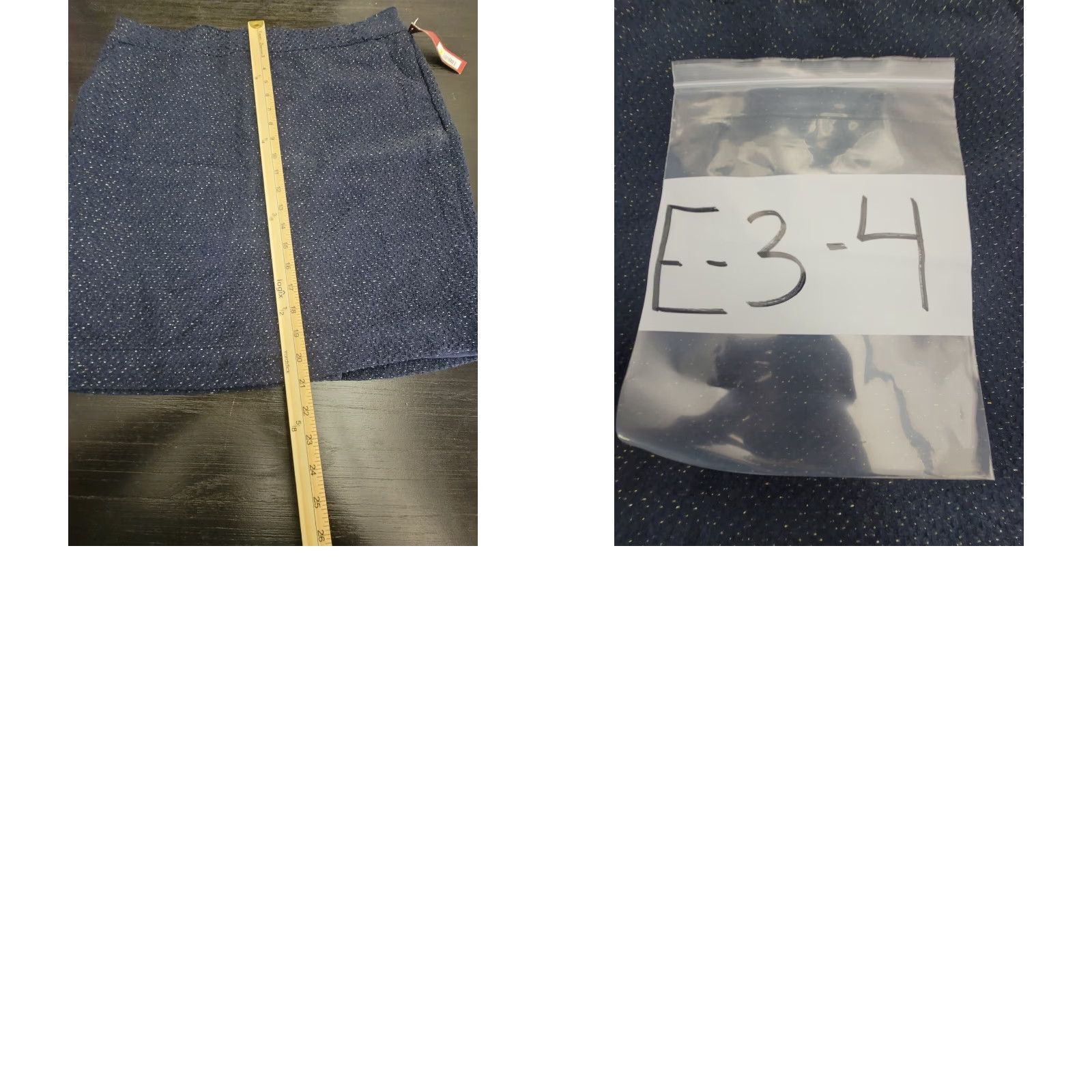 Merona Merona Skirt Navy Gold Shimmer NWTs Size 14 Women Blue Pockets Zipper Size 36" / US 14 / IT 50 - 8 Thumbnail