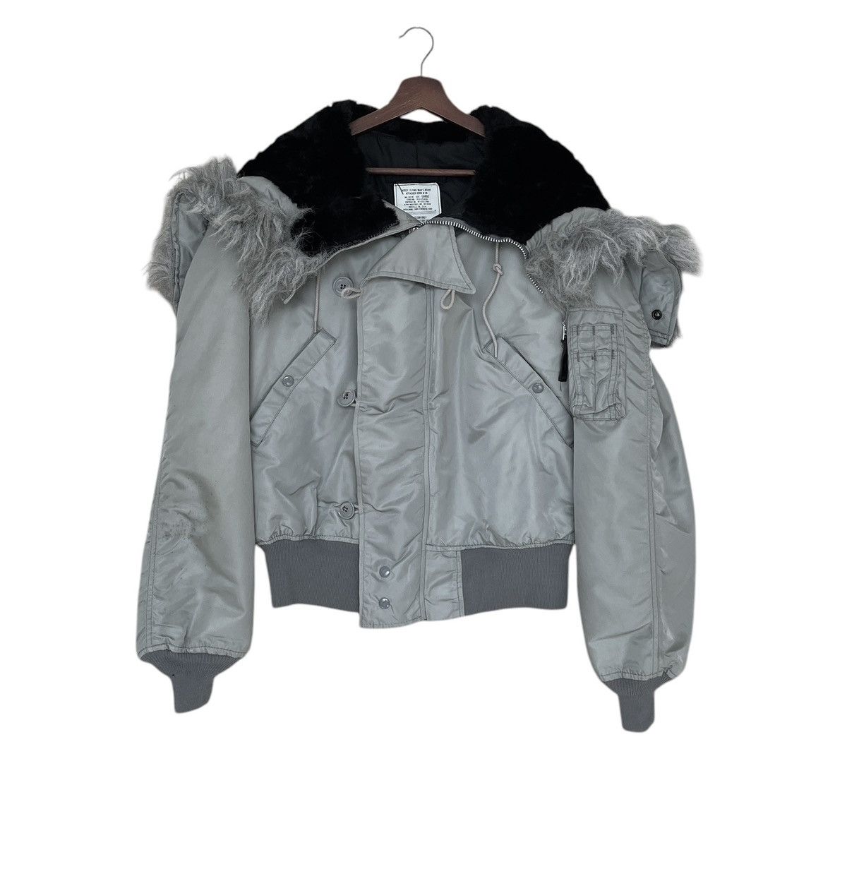 silver 80's alpha industries n2-b